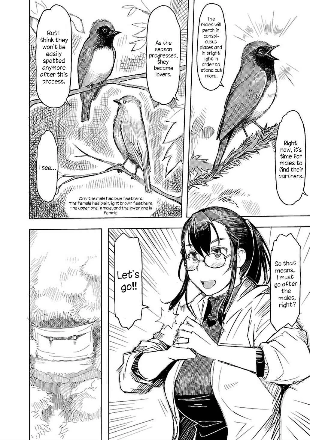 Akiyama-san no Tori Life Chapter 3: Let's Go See The Flycatcher! - Page 12