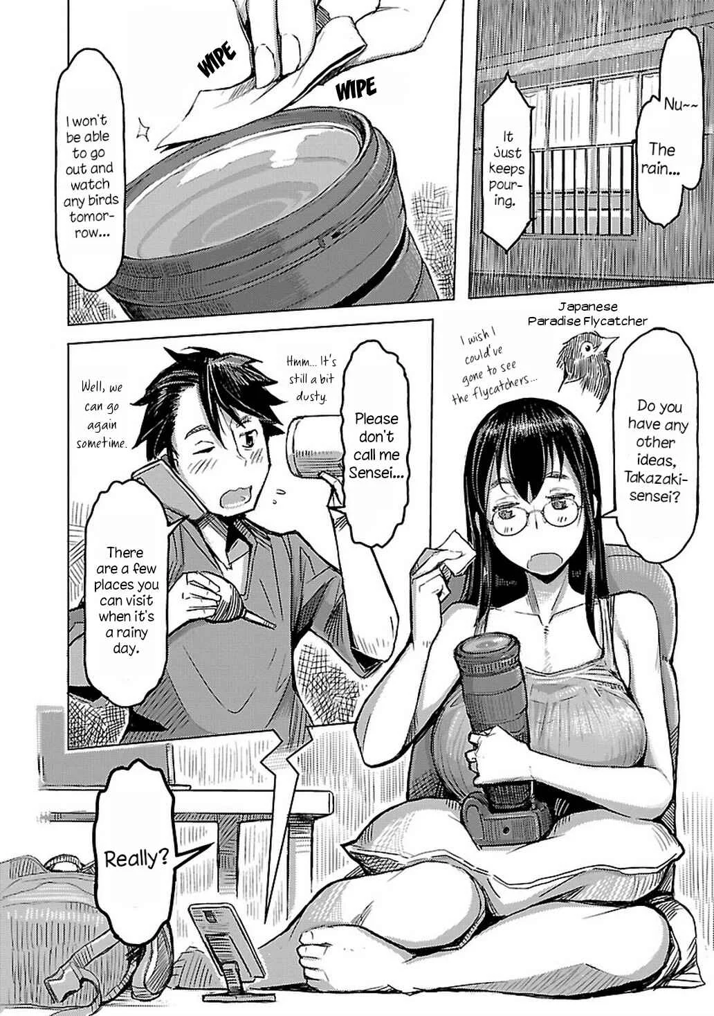 Akiyama-san no Tori Life Chapter 5: Birdwatching on A Rainy Day - Page 2