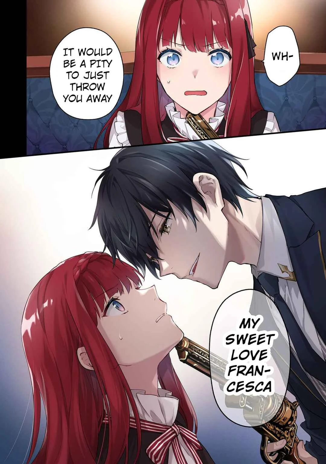 Akutou Ikka no Mana Musume, Tensei Saki mo Otome Game no Gokudou Reijou deshita ~Saijoukyuu Rank no Akuyaku-sama, Sono Dekiai wa Fuyou desu!~ Chapter 1 - Page 3