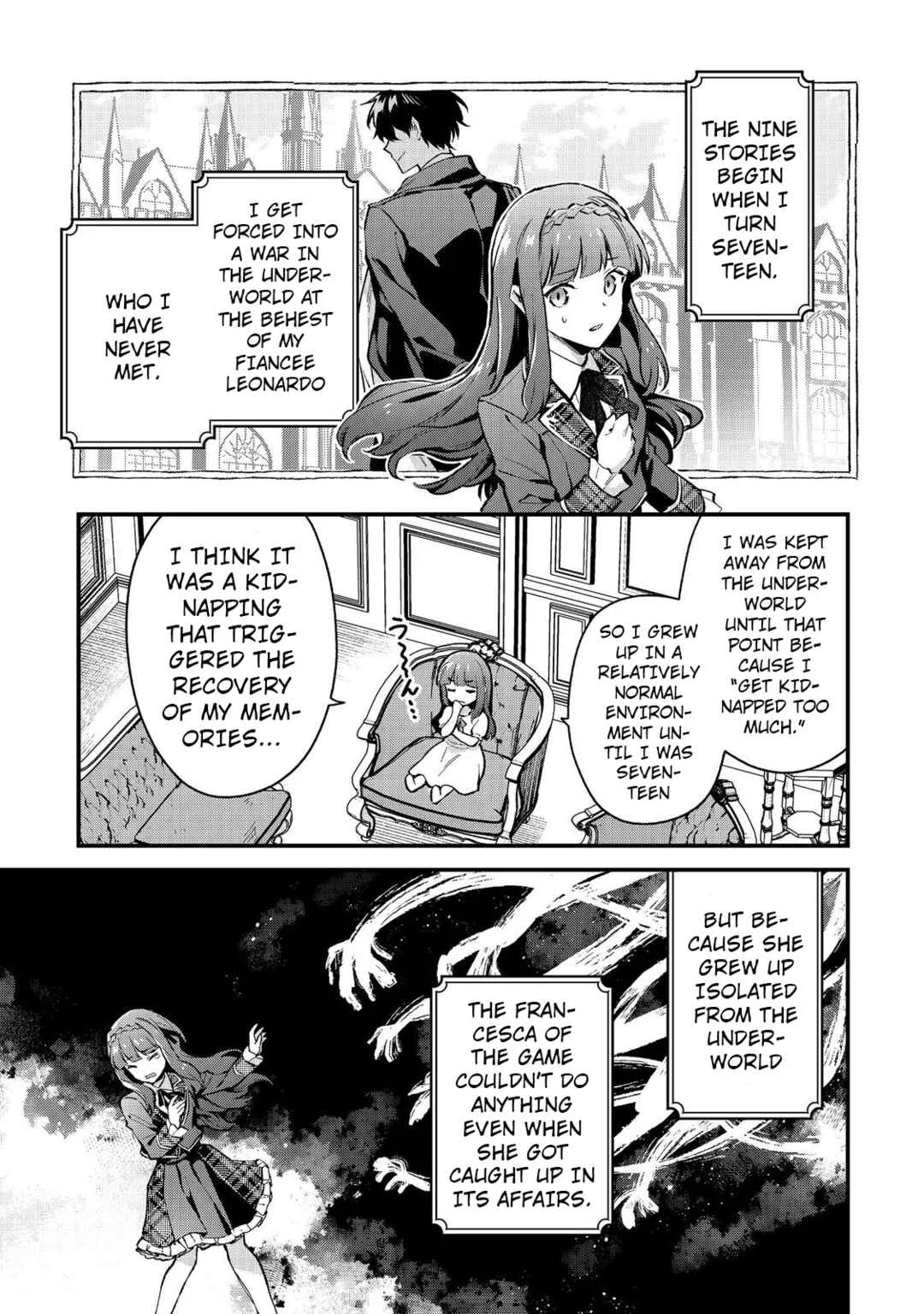 Akutou Ikka no Mana Musume, Tensei Saki mo Otome Game no Gokudou Reijou deshita ~Saijoukyuu Rank no Akuyaku-sama, Sono Dekiai wa Fuyou desu!~ Chapter 1 - Page 36