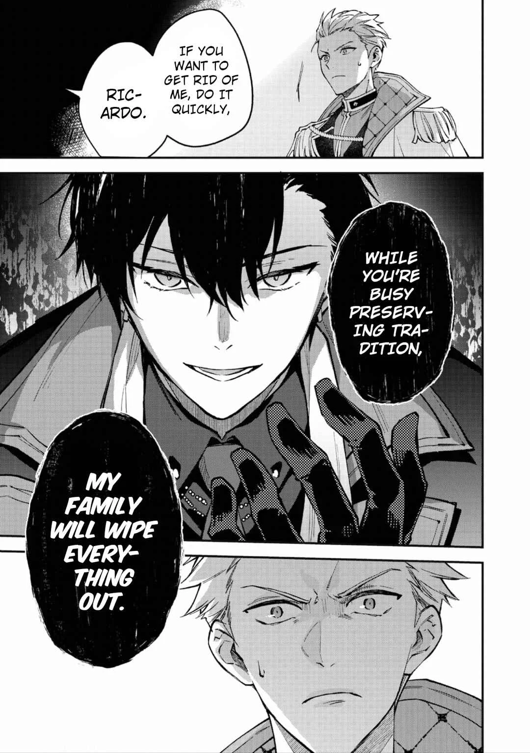 Akutou Ikka no Mana Musume, Tensei Saki mo Otome Game no Gokudou Reijou deshita ~Saijoukyuu Rank no Akuyaku-sama, Sono Dekiai wa Fuyou desu!~ Chapter 10 - Page 7