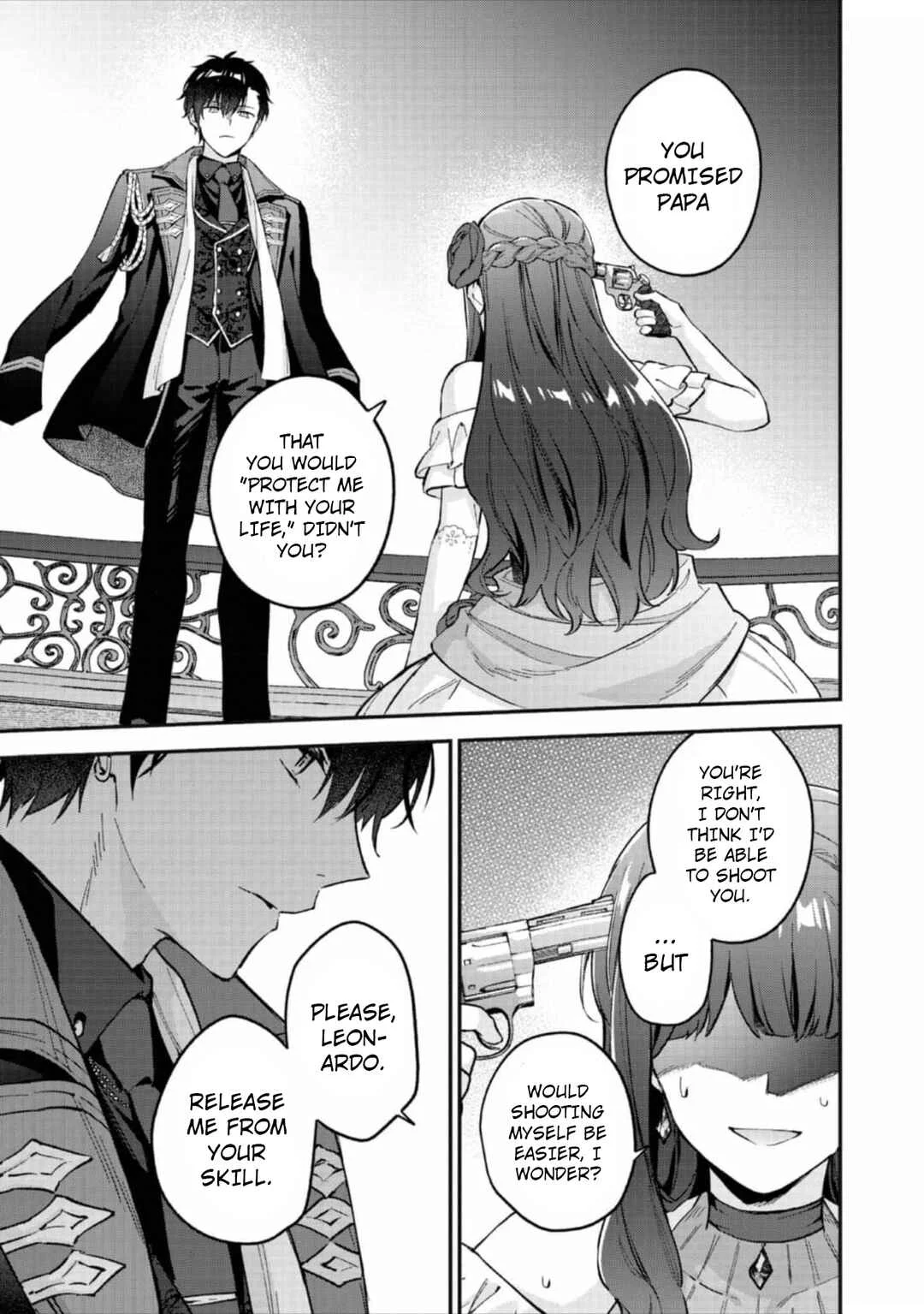 Akutou Ikka no Mana Musume, Tensei Saki mo Otome Game no Gokudou Reijou deshita ~Saijoukyuu Rank no Akuyaku-sama, Sono Dekiai wa Fuyou desu!~ Chapter 12 - Page 1