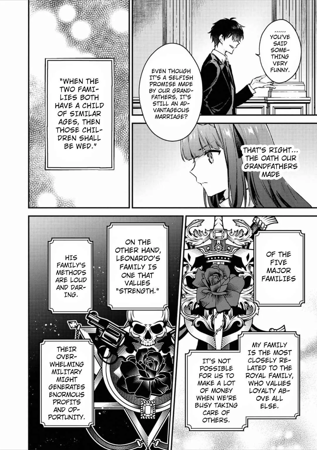 Akutou Ikka no Mana Musume, Tensei Saki mo Otome Game no Gokudou Reijou deshita ~Saijoukyuu Rank no Akuyaku-sama, Sono Dekiai wa Fuyou desu!~ Chapter 2 - Page 8