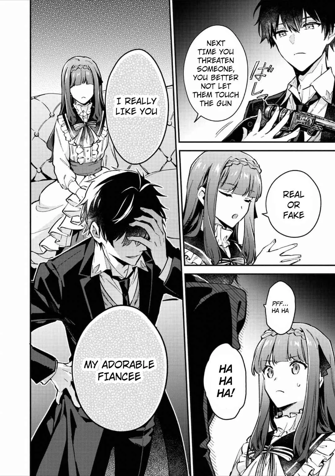 Akutou Ikka no Mana Musume, Tensei Saki mo Otome Game no Gokudou Reijou deshita ~Saijoukyuu Rank no Akuyaku-sama, Sono Dekiai wa Fuyou desu!~ Chapter 2 - Page 22