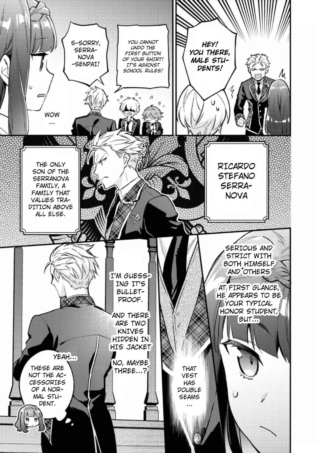 Akutou Ikka no Mana Musume, Tensei Saki mo Otome Game no Gokudou Reijou deshita ~Saijoukyuu Rank no Akuyaku-sama, Sono Dekiai wa Fuyou desu!~ Chapter 6 - Page 3