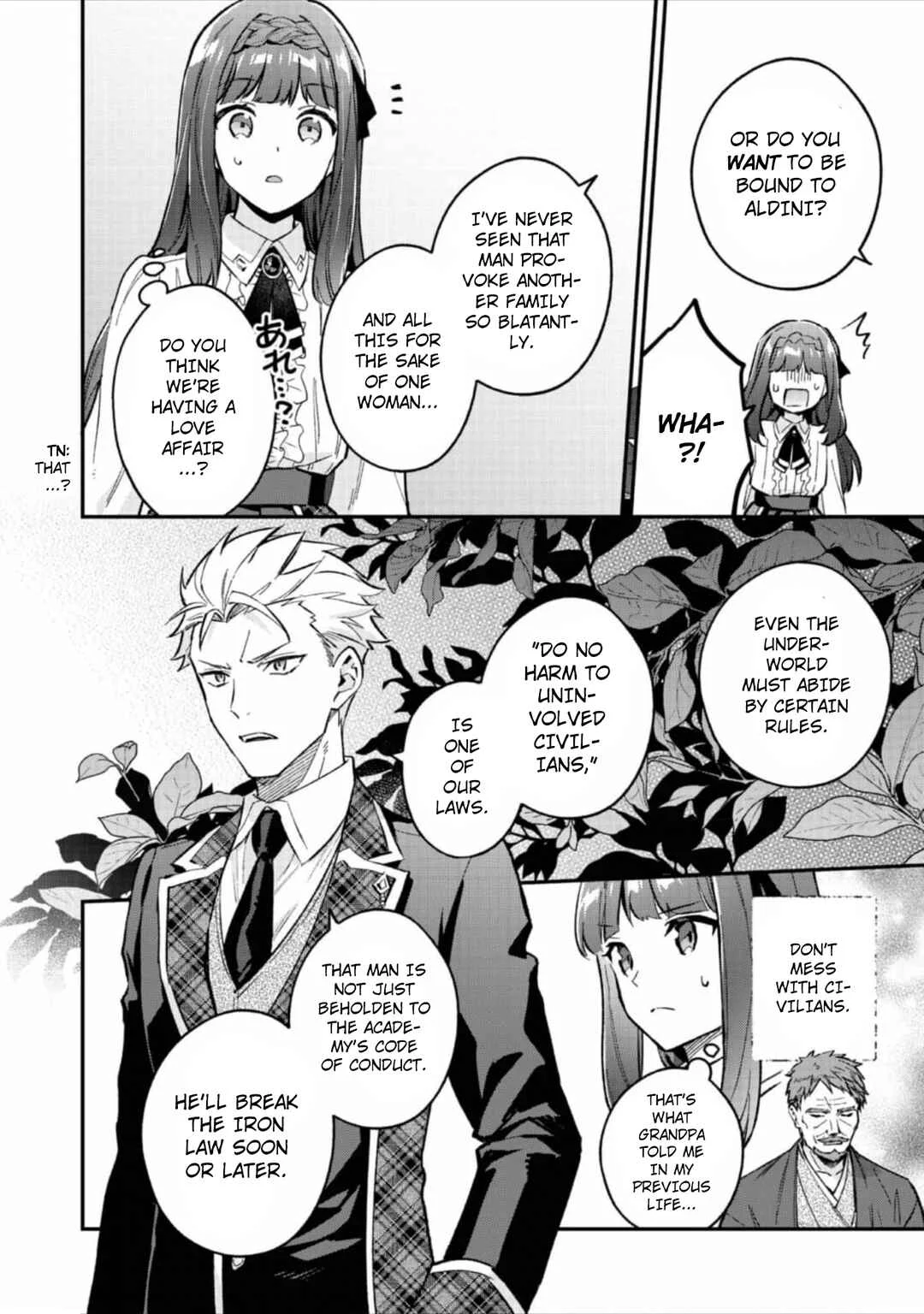 Akutou Ikka no Mana Musume, Tensei Saki mo Otome Game no Gokudou Reijou deshita ~Saijoukyuu Rank no Akuyaku-sama, Sono Dekiai wa Fuyou desu!~ Chapter 6 - Page 8