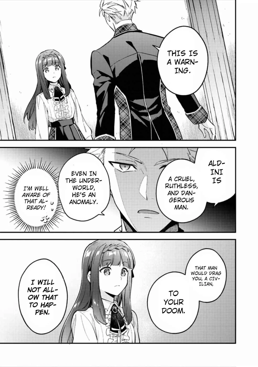 Akutou Ikka no Mana Musume, Tensei Saki mo Otome Game no Gokudou Reijou deshita ~Saijoukyuu Rank no Akuyaku-sama, Sono Dekiai wa Fuyou desu!~ Chapter 6 - Page 9