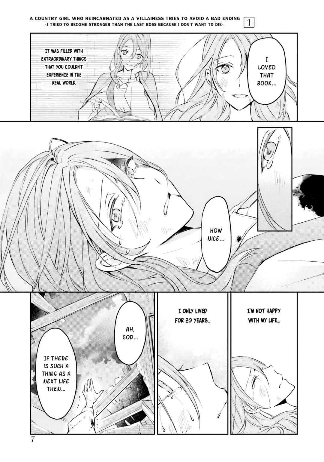 Akuyaku Reijou ni Tensei Shita Inaka Musume ga Bad End Kaihi ni Idomu Hanashi: Shinitakunai node Last Boss yori Tsuyoku Nattemita Chapter 1 - Page 9