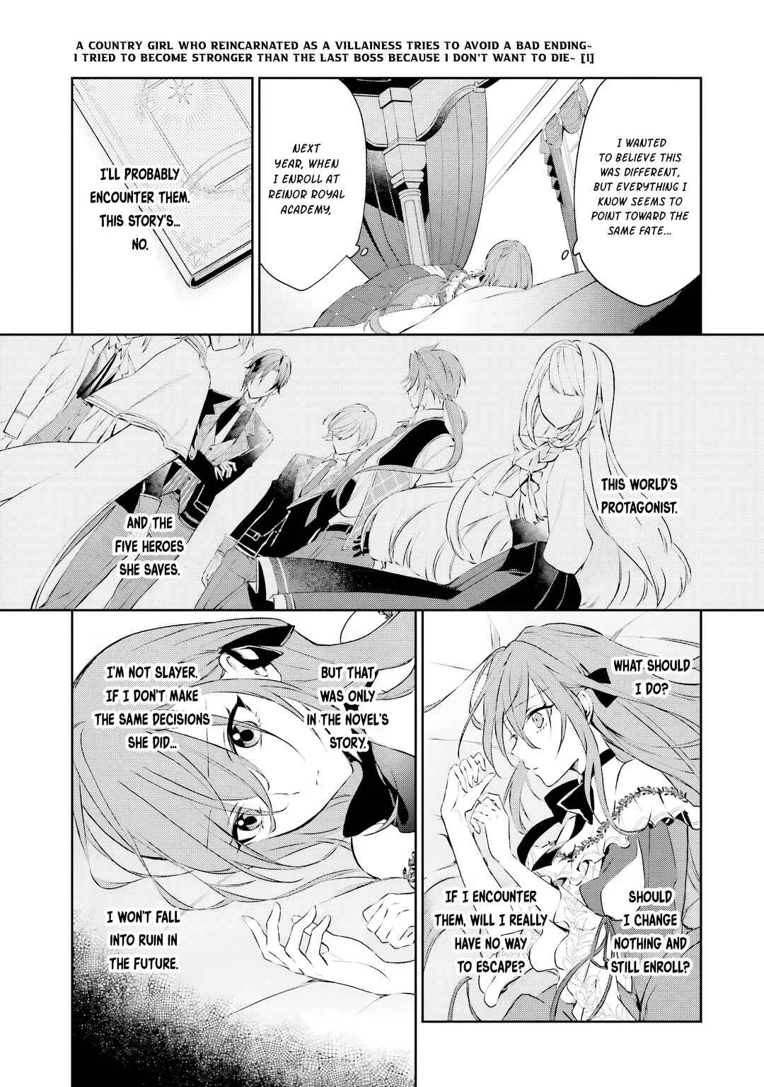 Akuyaku Reijou ni Tensei Shita Inaka Musume ga Bad End Kaihi ni Idomu Hanashi: Shinitakunai node Last Boss yori Tsuyoku Nattemita Chapter 2 - Page 4