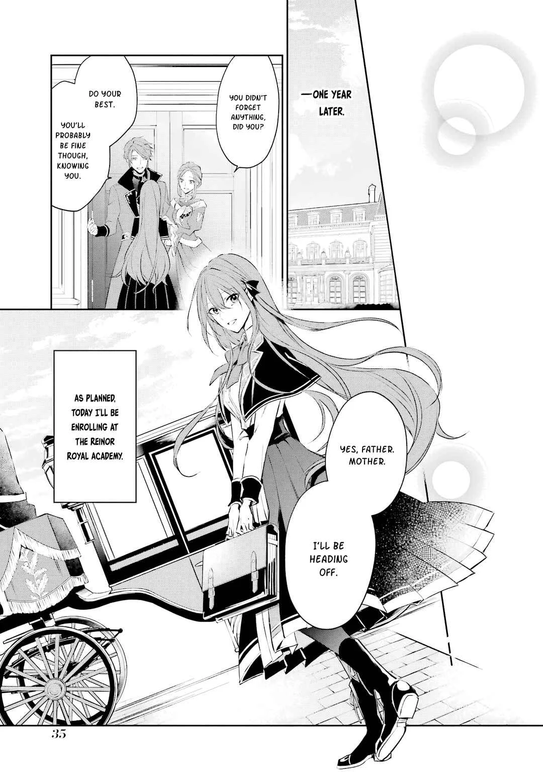 Akuyaku Reijou ni Tensei Shita Inaka Musume ga Bad End Kaihi ni Idomu Hanashi: Shinitakunai node Last Boss yori Tsuyoku Nattemita Chapter 2 - Page 8
