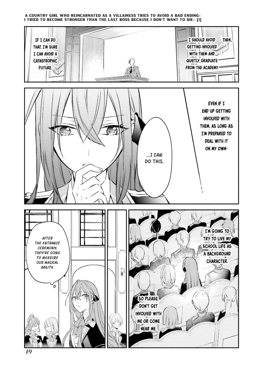 Akuyaku Reijou ni Tensei Shita Inaka Musume ga Bad End Kaihi ni Idomu Hanashi: Shinitakunai node Last Boss yori Tsuyoku Nattemita Chapter 2 - Page 22