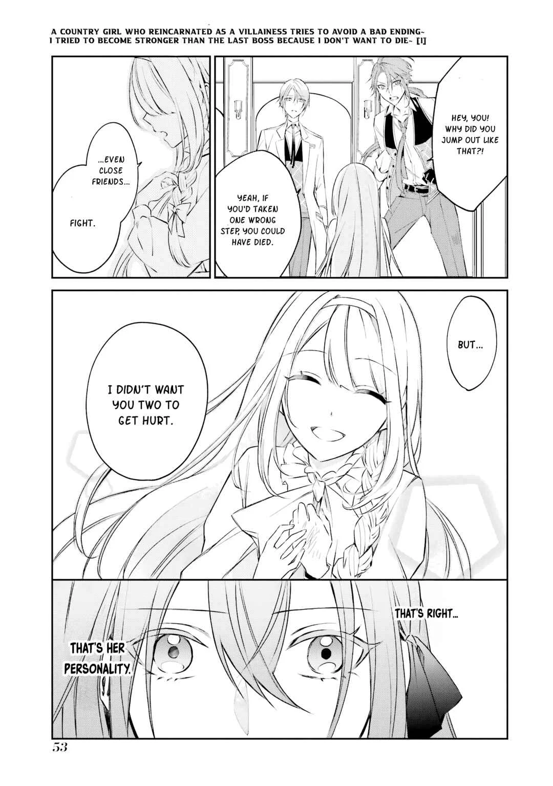 Akuyaku Reijou ni Tensei Shita Inaka Musume ga Bad End Kaihi ni Idomu Hanashi: Shinitakunai node Last Boss yori Tsuyoku Nattemita Chapter 2 - Page 26
