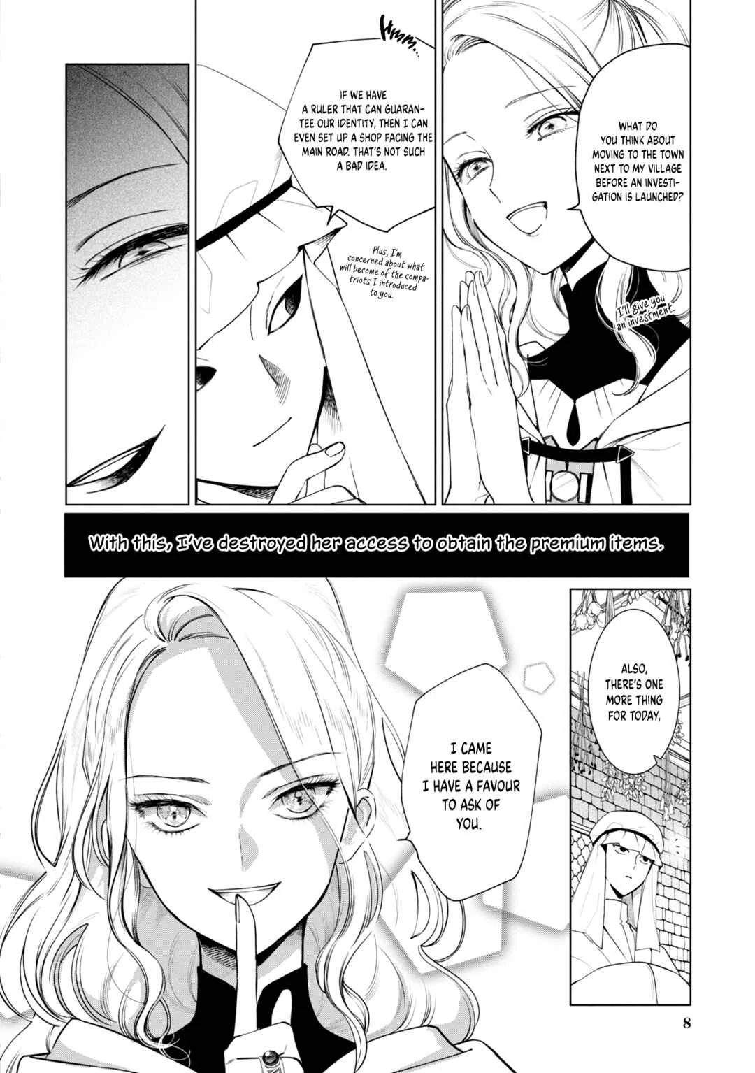 Akuyaku Reijou no Naka no Hito Chapter 4: Maiden of Salvation - Page 8