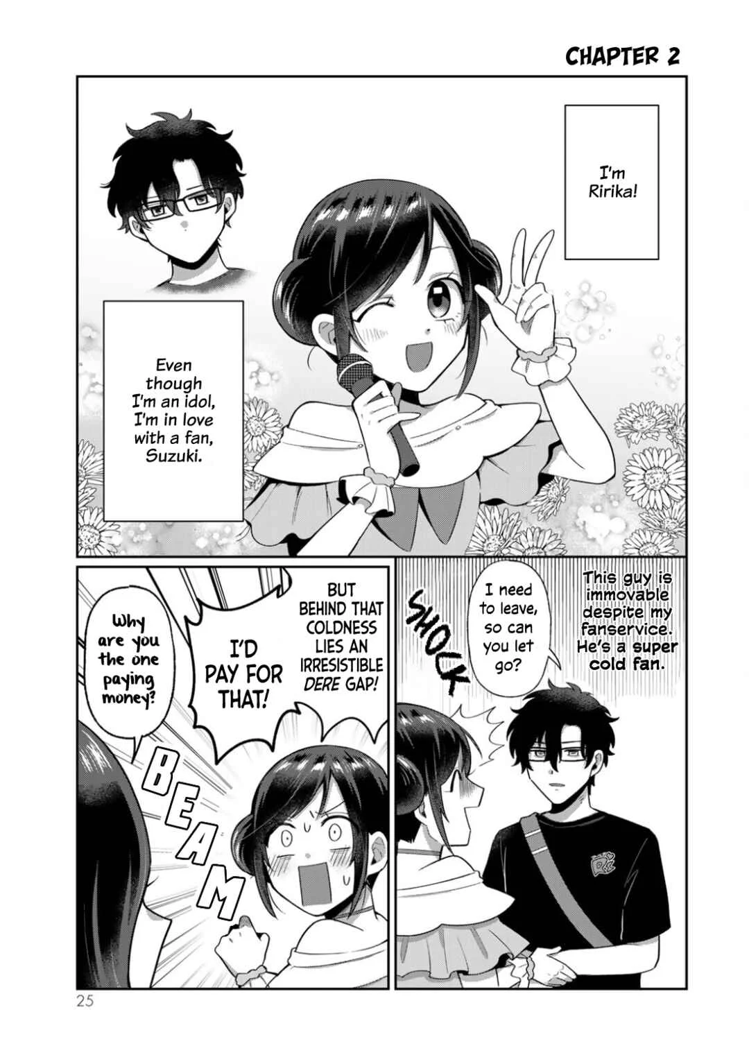An Idol Who's Super in Love with Her Fan and a Fan Who's Cold to His Idol Chapter 2 - Page 1