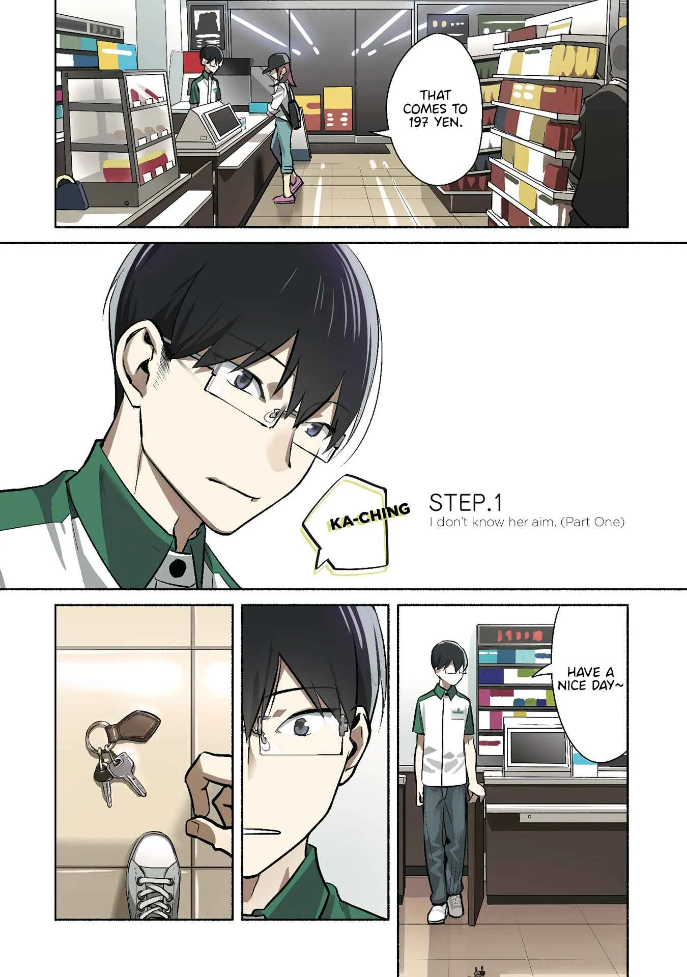 Bocchi no Boku ni Kyousei Kanojo ga Yattekita Chapter 1.1: I don't know her aim. <Part 1> - Page 1