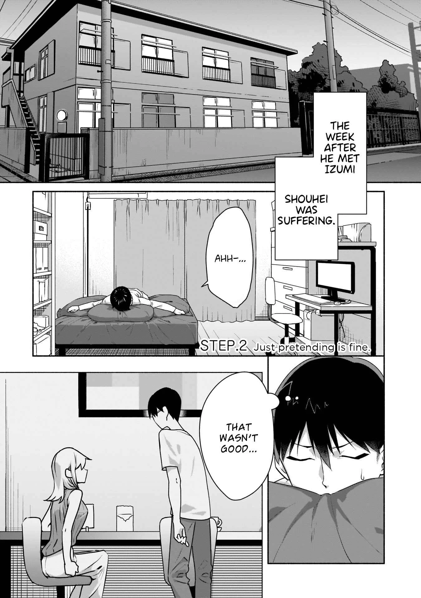 Bocchi no Boku ni Kyousei Kanojo ga Yattekita Chapter 2: Just pretending is fine. - Page 1