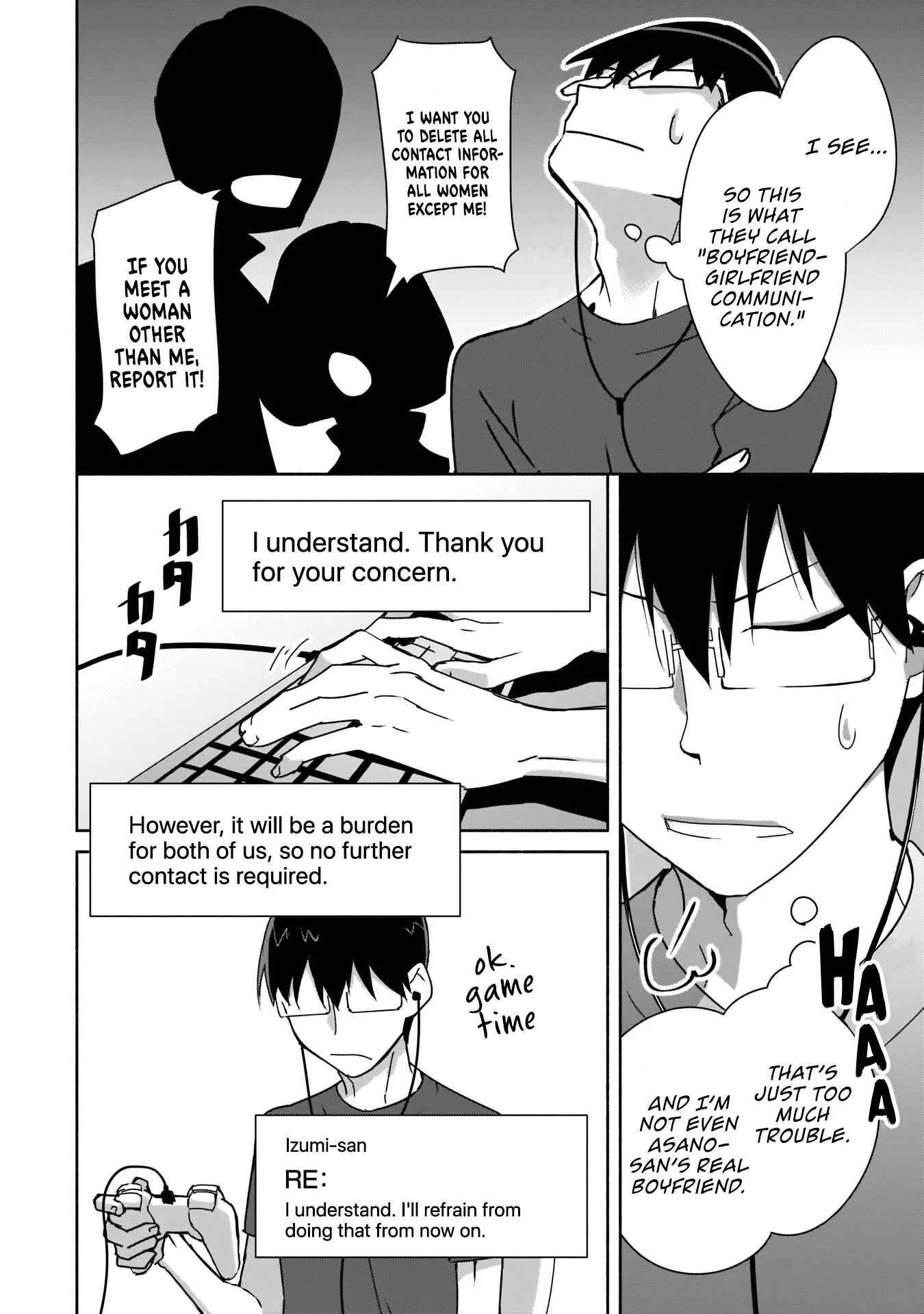 Bocchi no Boku ni Kyousei Kanojo ga Yattekita Chapter 4: Her emails make no sense - Page 13