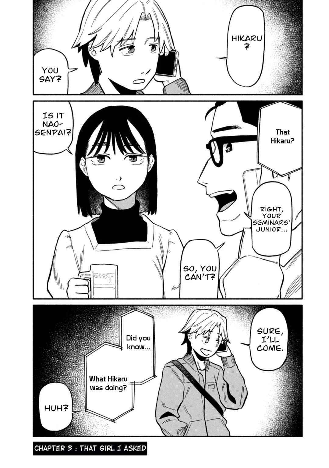 Boku wa Ano Yoru Ano Ko to Chapter 3: That Girl I Asked - Page 1