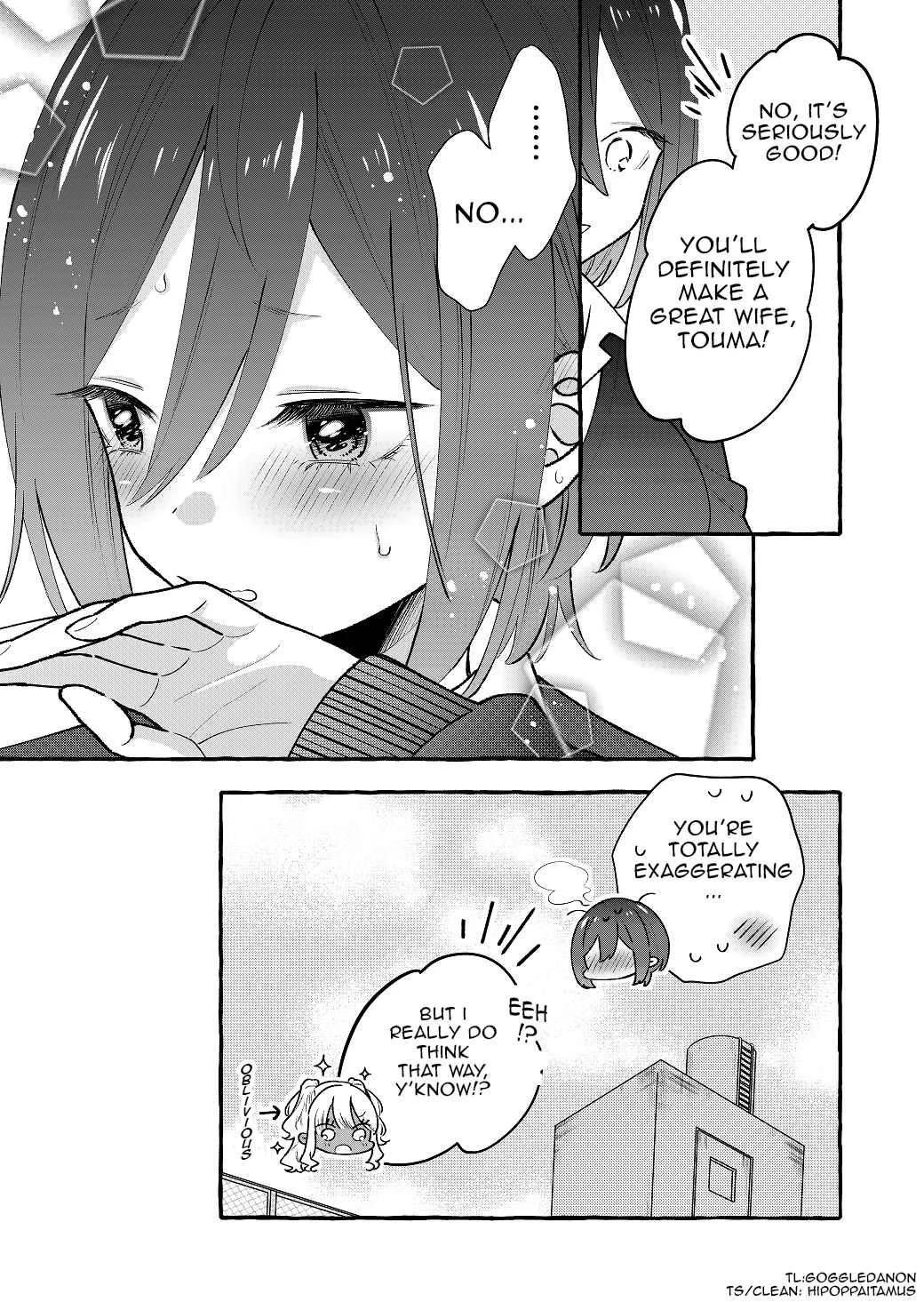 Boyish Girl × Gyaru Chapter 5: Boyish girl and gyaru just eating lunch together - Page 3