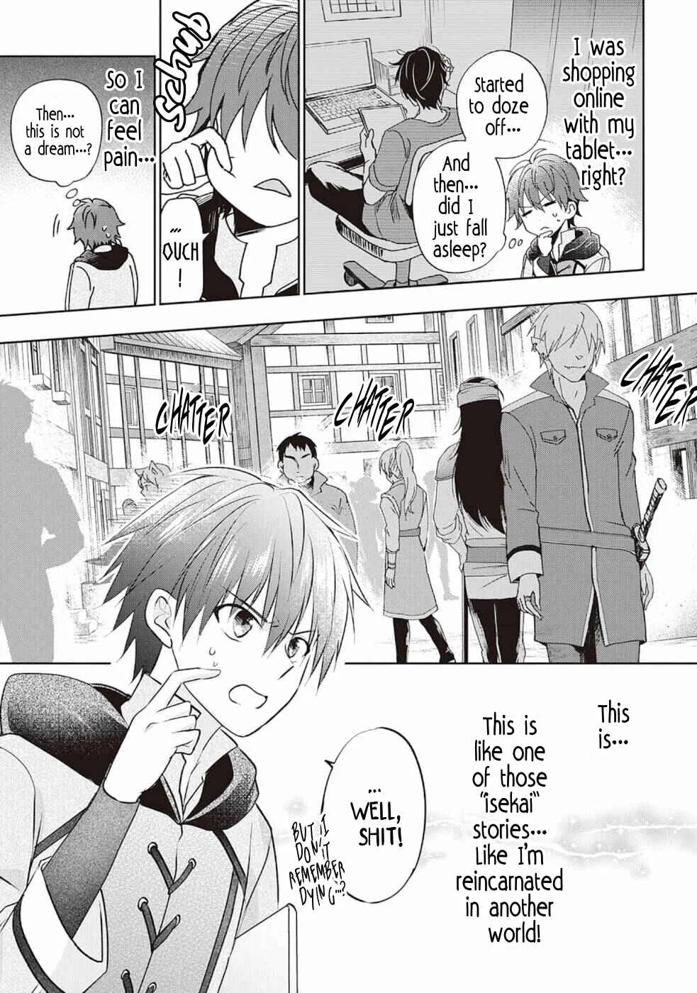Cheat na Tablet wo Motte Kaiteki Isekai Seikatsu Chapter 1: A Too Sudden Reincarnation In Another World - Page 7