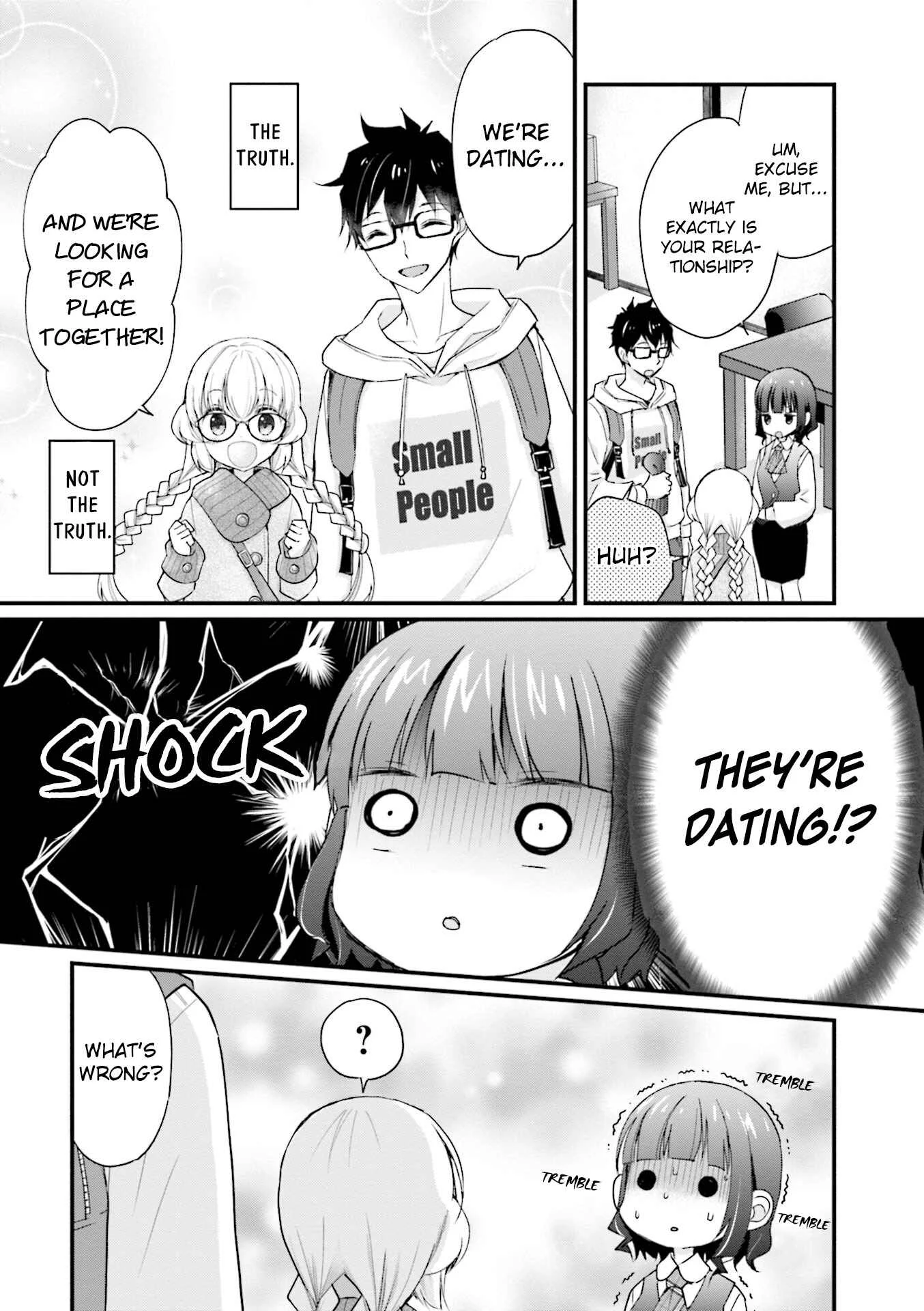 Chicchai Kanojo Senpai ga Kawaisugiru. Chapter 4: She's Short Too! - Page 9