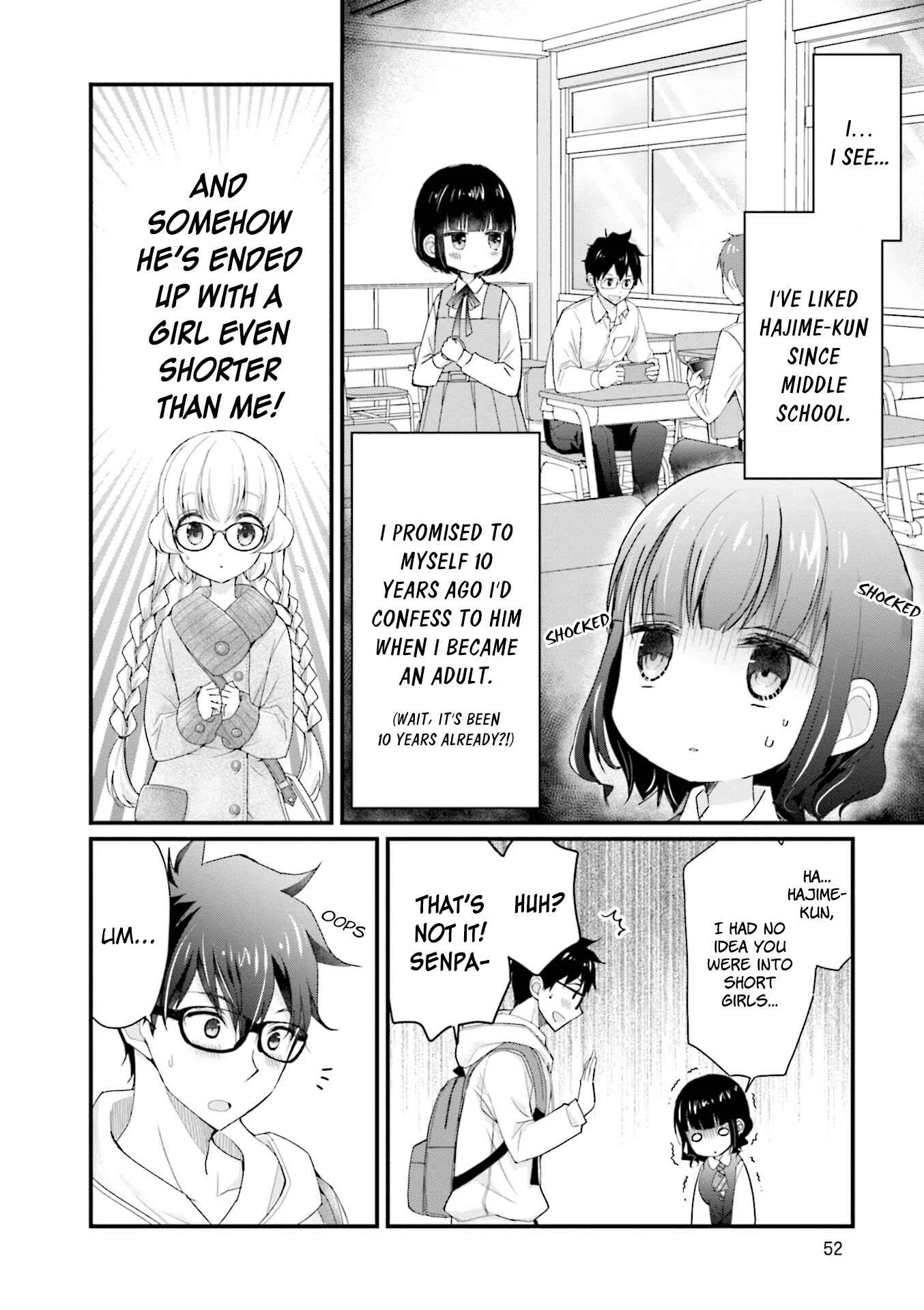 Chicchai Kanojo Senpai ga Kawaisugiru. Chapter 4: She's Short Too! - Page 10