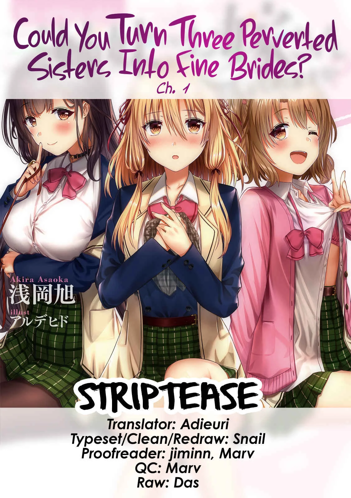 Choppiri Ecchi na Sanshimai Demo, Oyomesan ni Shitekuremasuka? Chapter 1 - Page 1