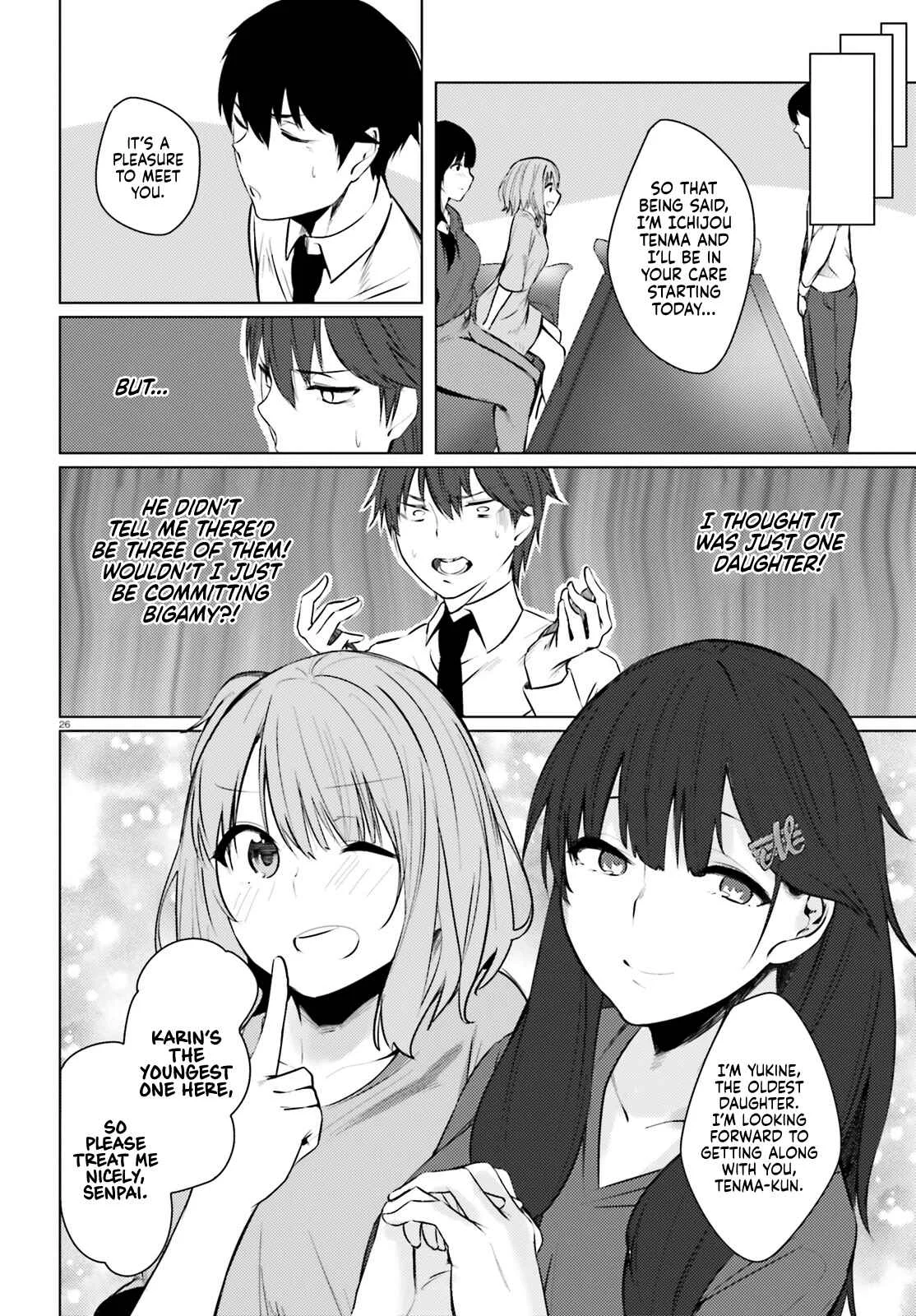 Choppiri Ecchi na Sanshimai Demo, Oyomesan ni Shitekuremasuka? Chapter 1 - Page 25