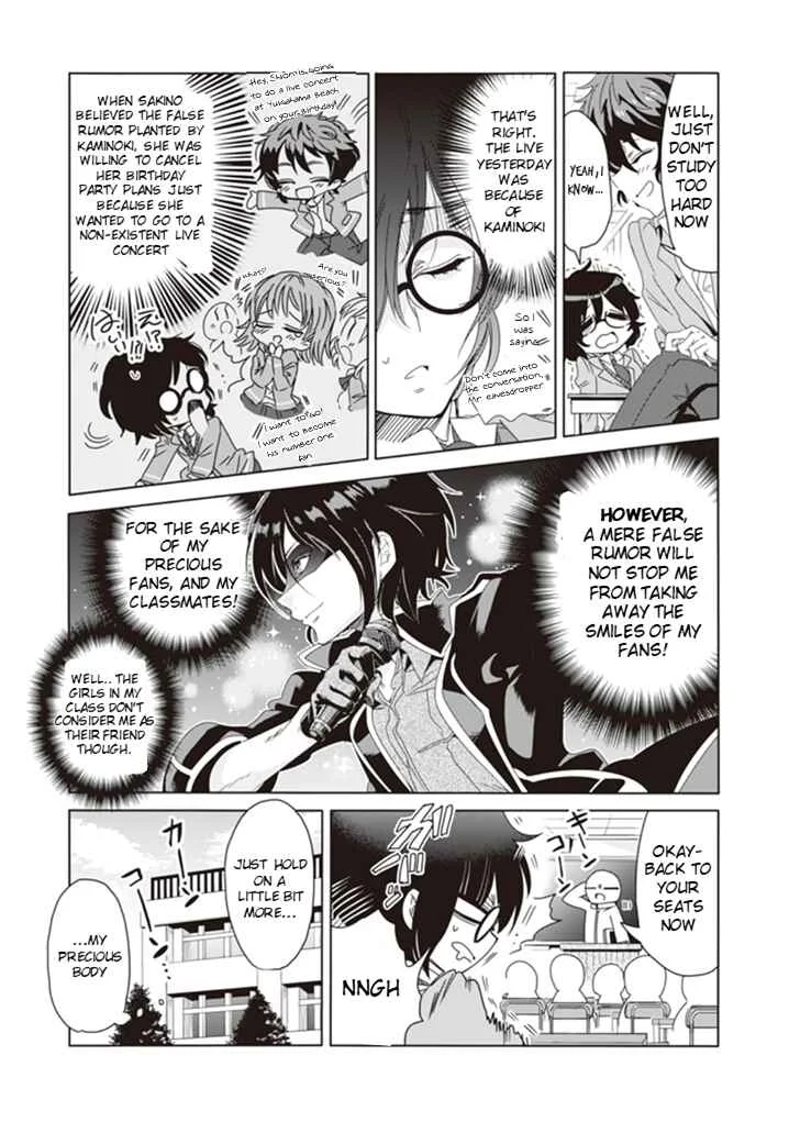Class de In-cha no Ore ga Jitsu wa Daininki Band no Vocal na Ken Chapter 1 - Page 12