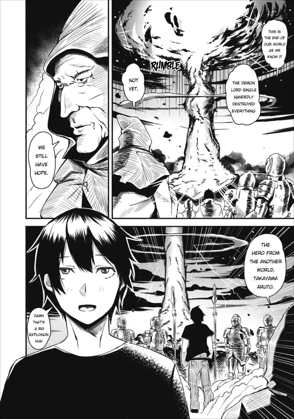 Class-goto Shuudan Teni Shimashita ga, ichiban Tsuyoi Ore wa Saijaku no Shounin ni Gisouchuu Chapter 1 - Page 3