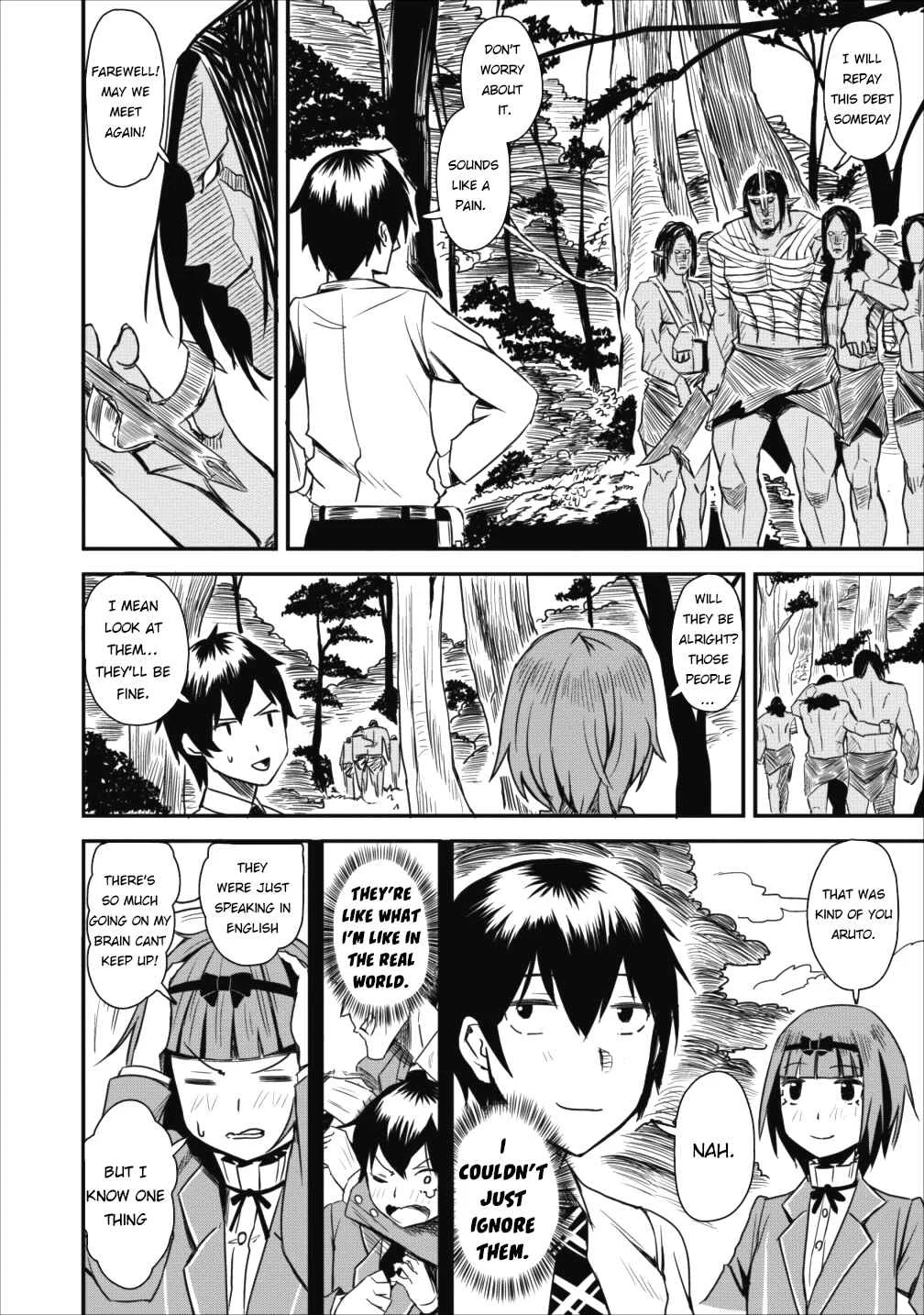Class-goto Shuudan Teni Shimashita ga, ichiban Tsuyoi Ore wa Saijaku no Shounin ni Gisouchuu Chapter 1 - Page 32