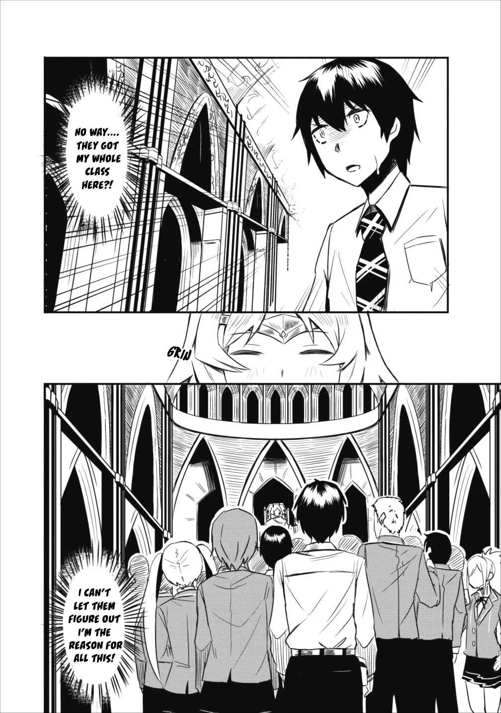 Class-goto Shuudan Teni Shimashita ga, ichiban Tsuyoi Ore wa Saijaku no Shounin ni Gisouchuu Chapter 1 - Page 36
