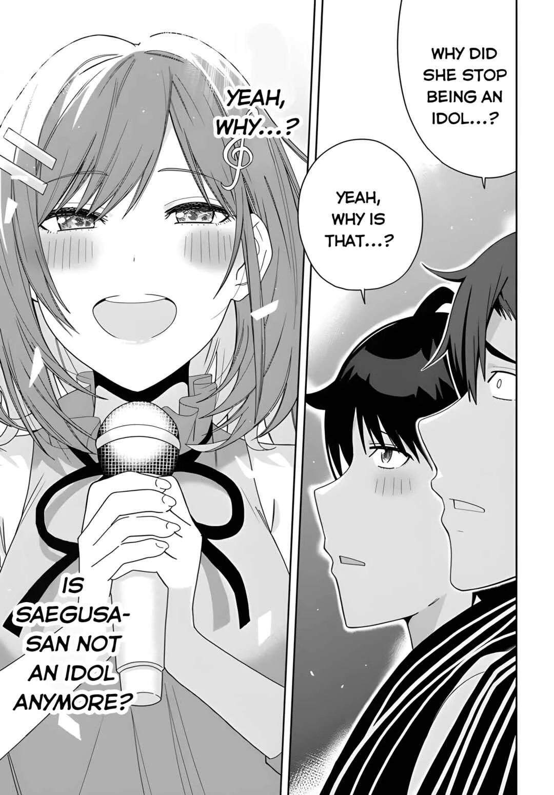 Classmate no Moto Idol ga, Tonikaku Kyodou Fushin nandesu. Chapter 2: Your singing voice - Page 28