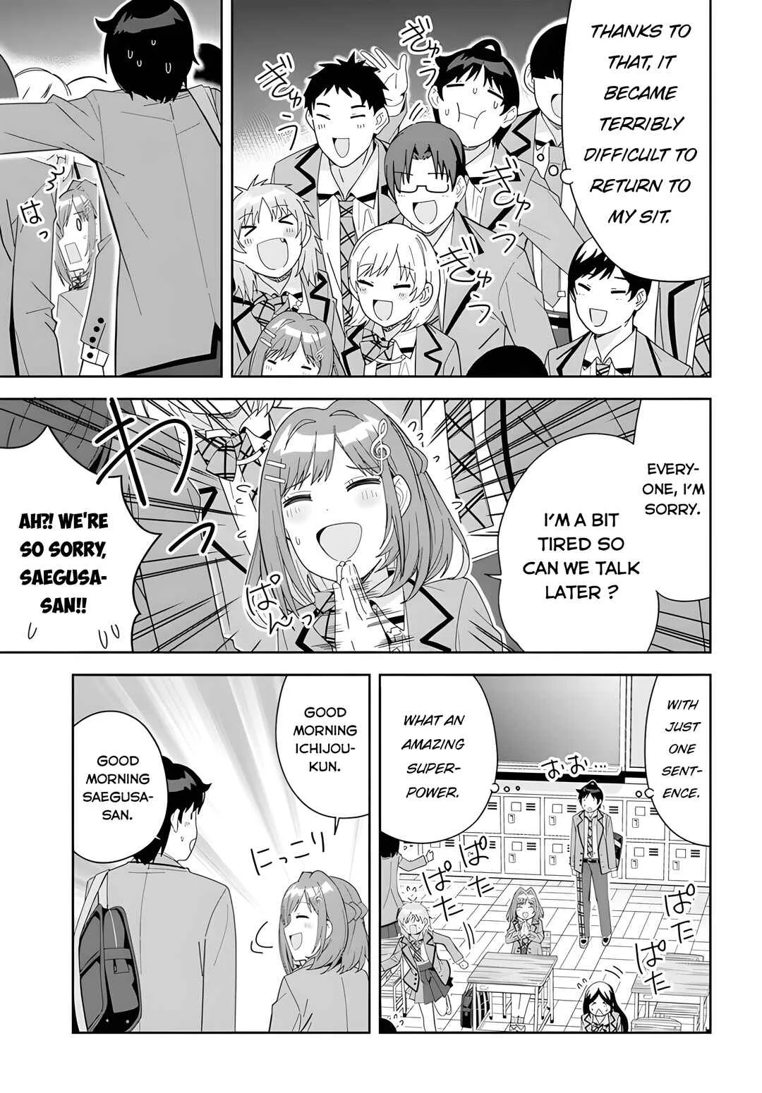 Classmate no Moto Idol ga, Tonikaku Kyodou Fushin nandesu. Chapter 3: Special fingers - Page 3
