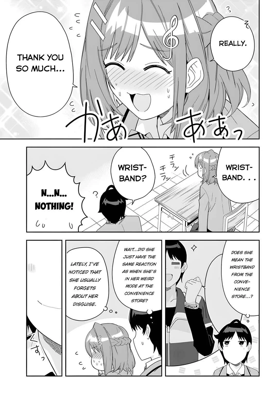 Classmate no Moto Idol ga, Tonikaku Kyodou Fushin nandesu. Chapter 3: Special fingers - Page 5