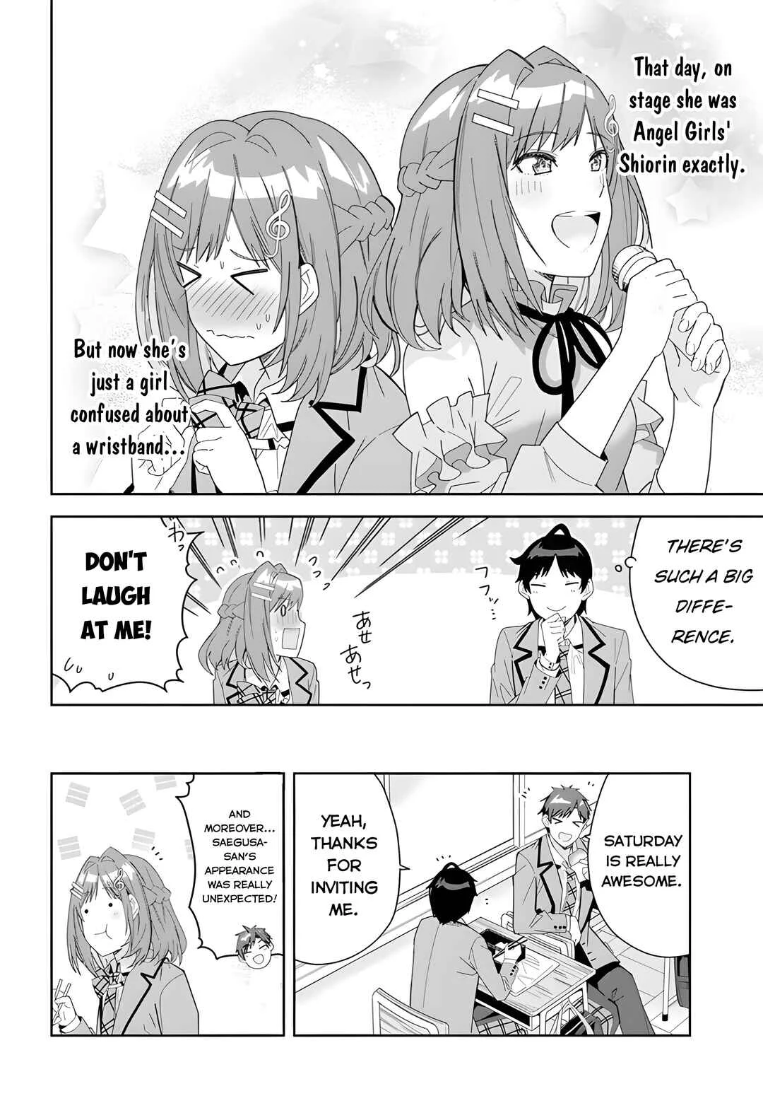 Classmate no Moto Idol ga, Tonikaku Kyodou Fushin nandesu. Chapter 3: Special fingers - Page 6