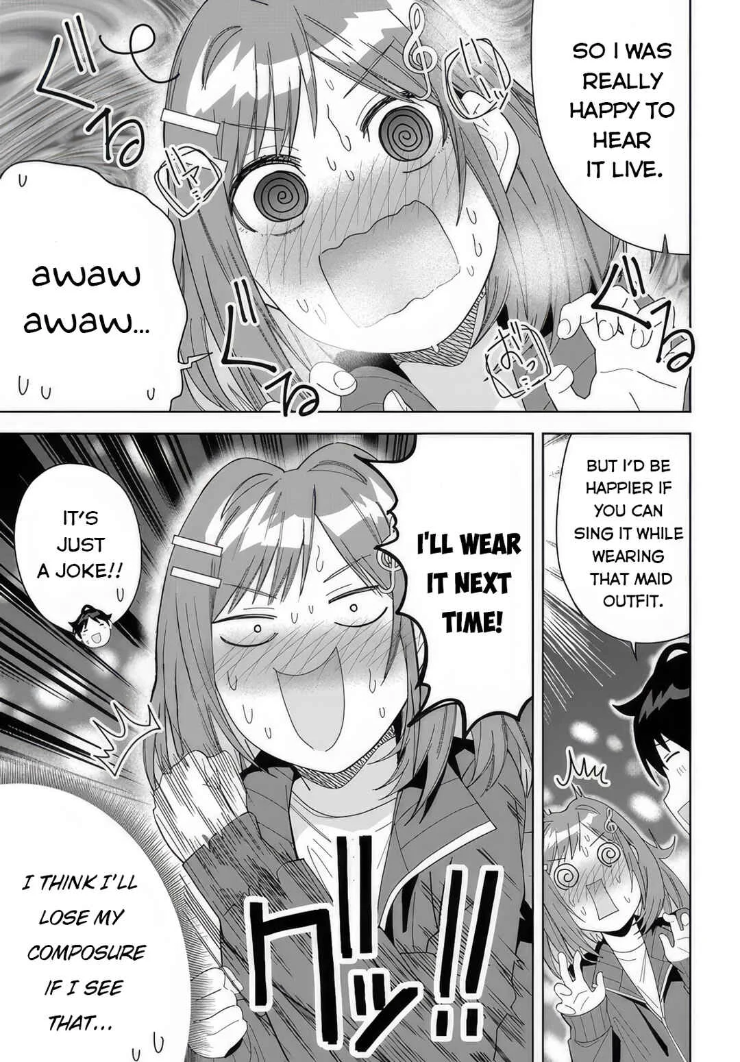 Classmate no Moto Idol ga, Tonikaku Kyodou Fushin nandesu. Chapter 5: Let's go to karaoke! - Page 12