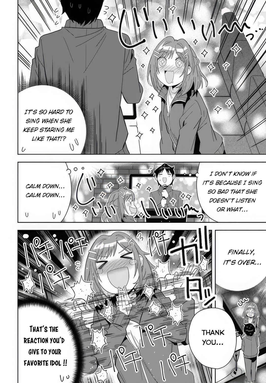 Classmate no Moto Idol ga, Tonikaku Kyodou Fushin nandesu. Chapter 5: Let's go to karaoke! - Page 15