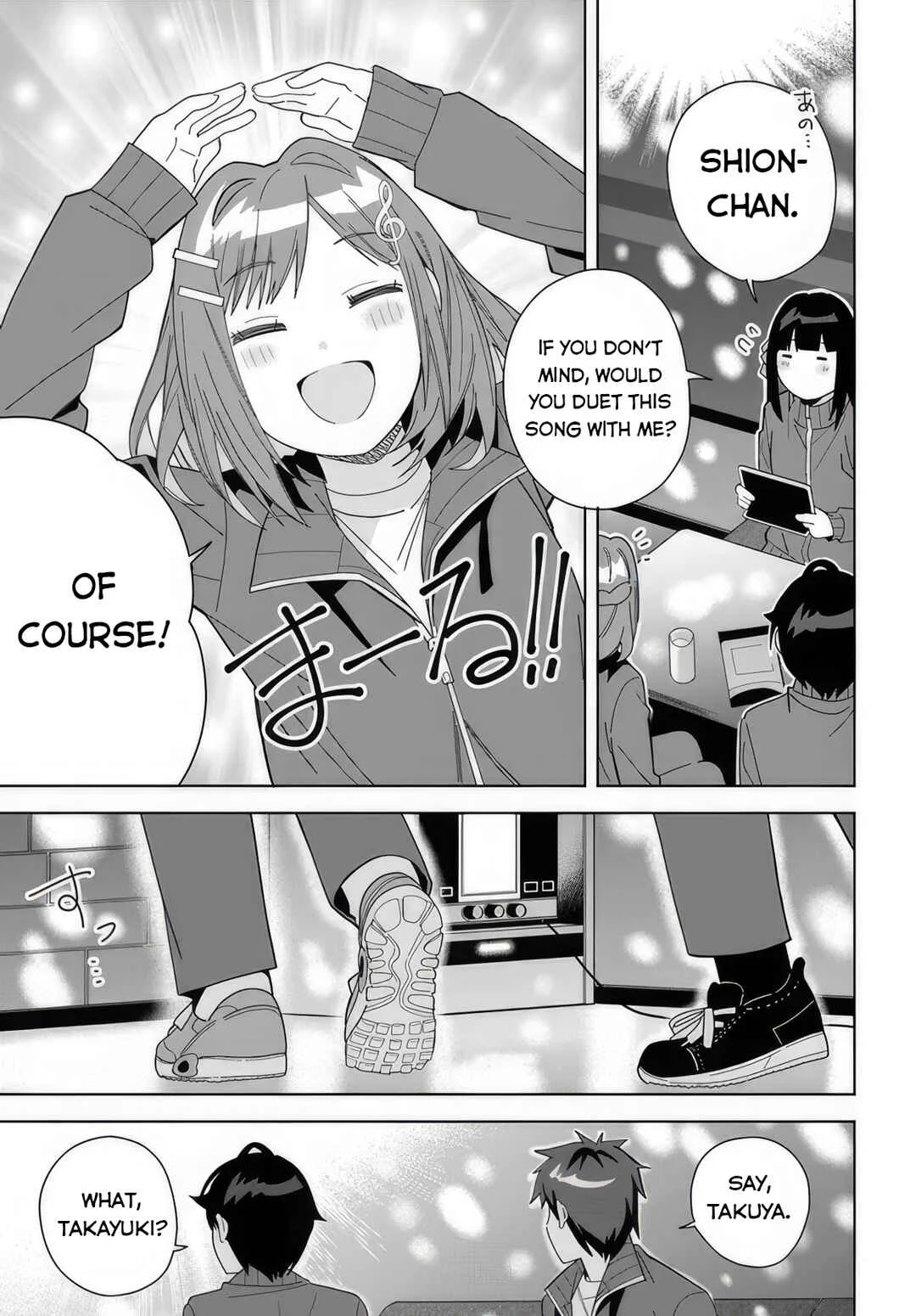 Classmate no Moto Idol ga, Tonikaku Kyodou Fushin nandesu. Chapter 5: Let's go to karaoke! - Page 18