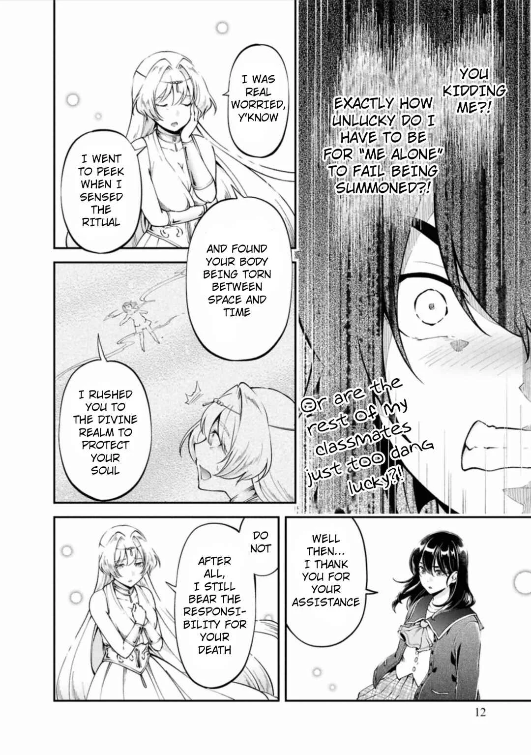 Classmate wa Isekai Ten'i nanoni Watashi wa Isekai Tensei Chapter 1: She apologized, but... - Page 12