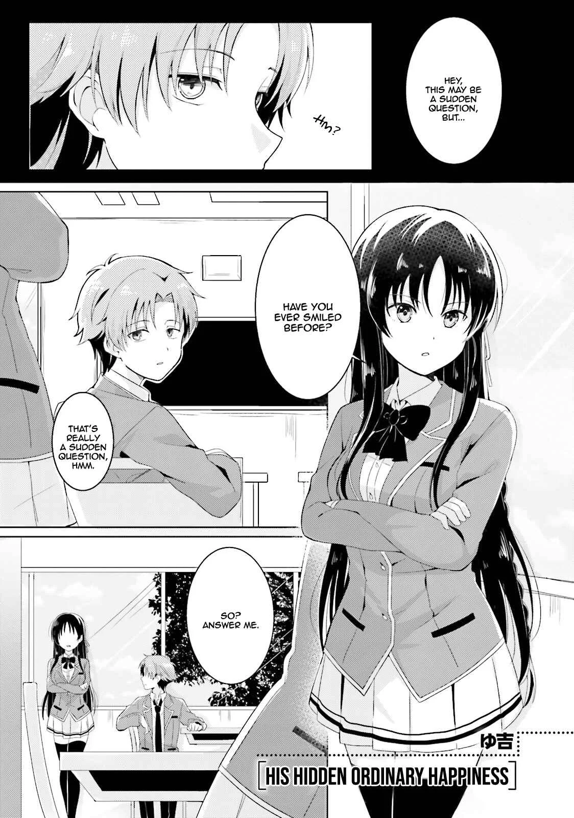 Classroom of the Elite - OTHER SCHOOL DAYS Chapter 3: His Hidden Ordinary Happiness - Page 2
