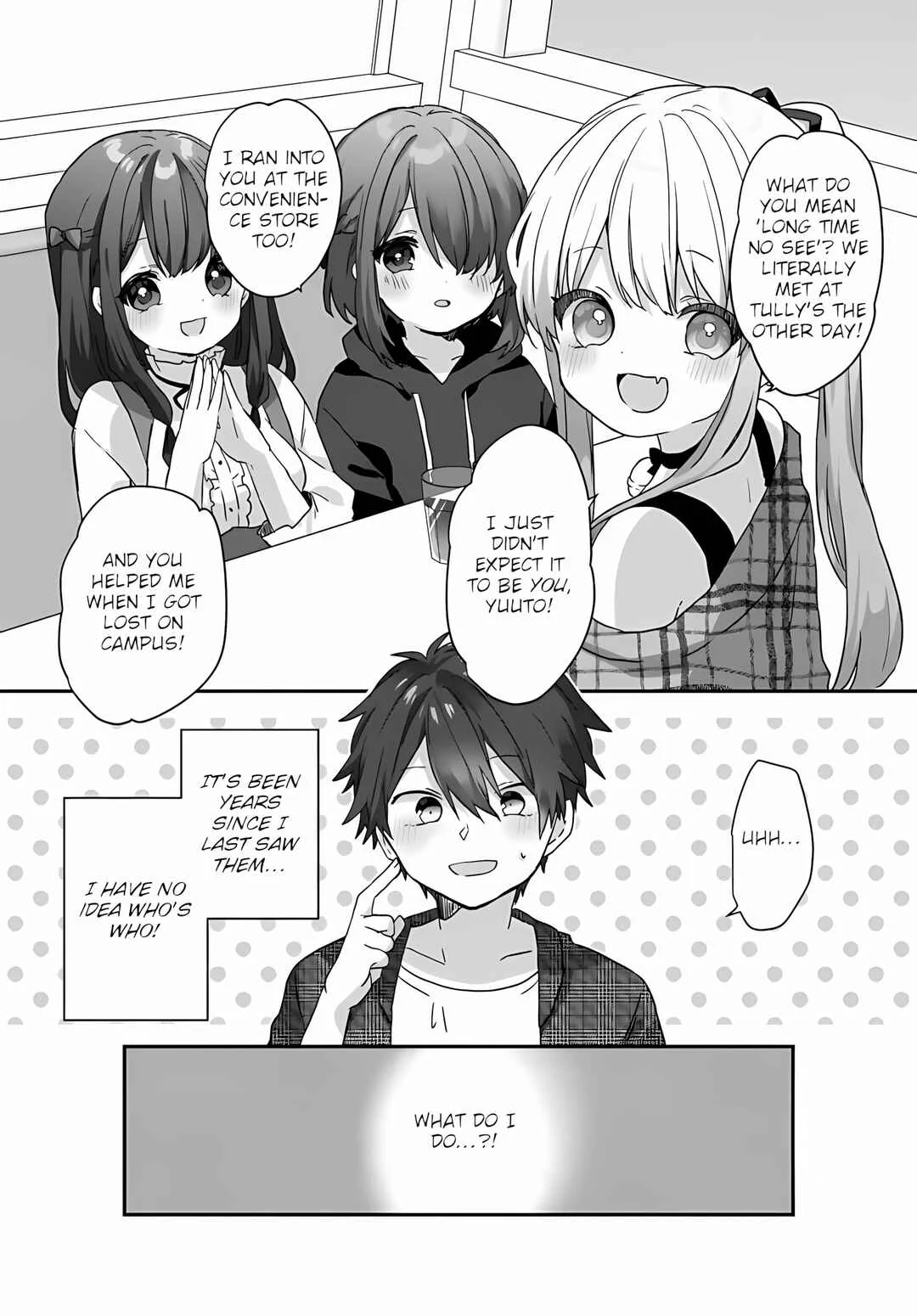 Daigaku Nyuugakuji Kara Uwasa Sareteita Bishoujo San Shimai, Ikiwakareteita Gimai Datta. Chapter 2.1 - Page 5