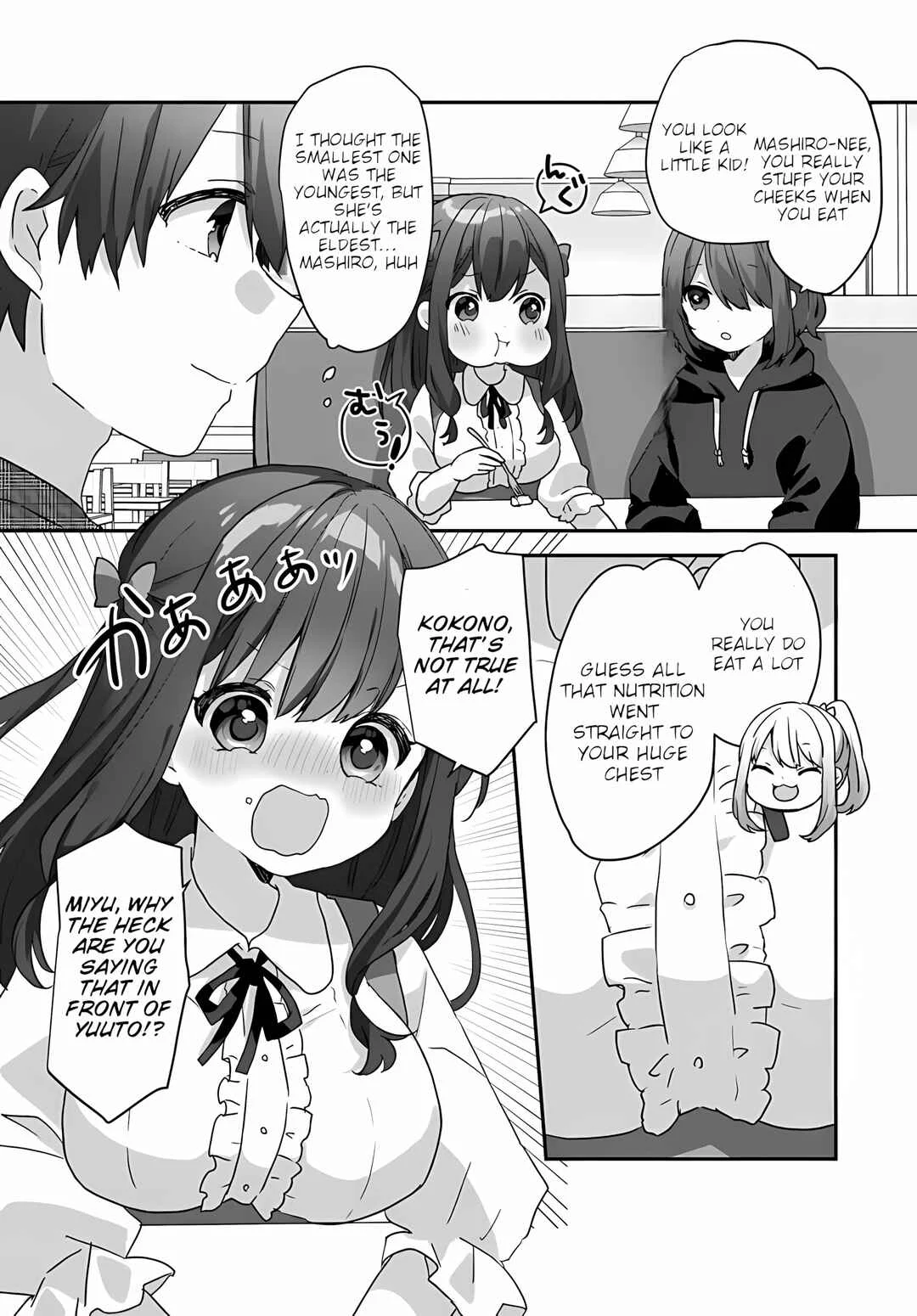 Daigaku Nyuugakuji Kara Uwasa Sareteita Bishoujo San Shimai, Ikiwakareteita Gimai Datta. Chapter 2.1 - Page 7