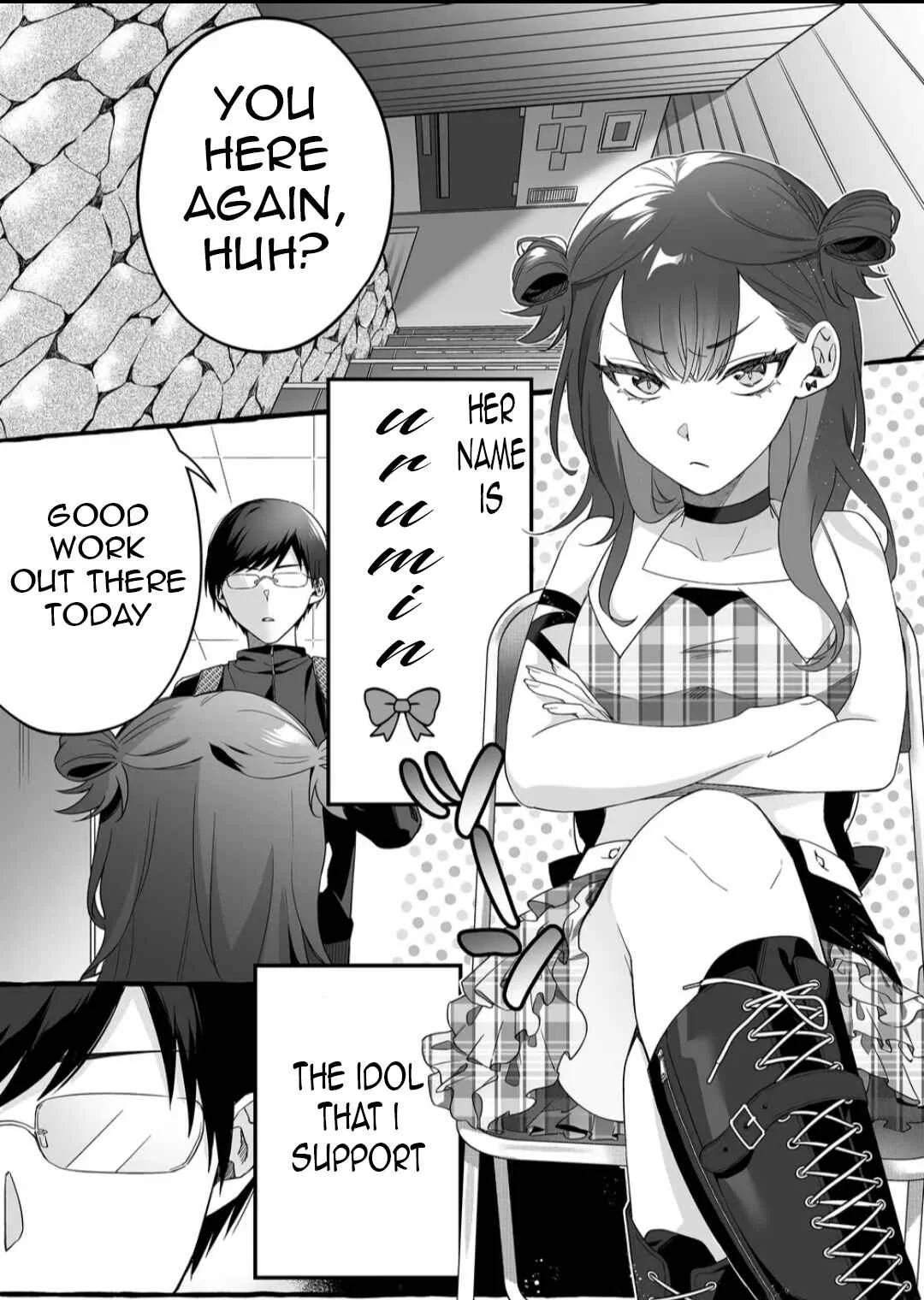 Damedol to Sekai ni 1-nin dake no Fan Chapter 1: Her name is Urumin - Page 2