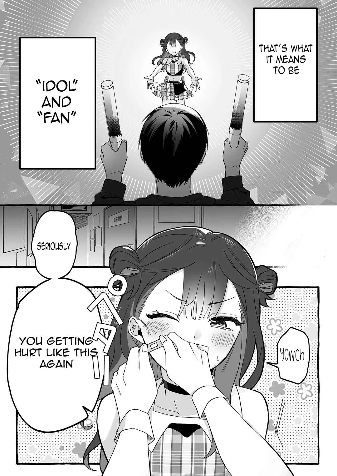 Damedol to Sekai ni 1-nin dake no Fan Chapter 3: His Name - Page 6