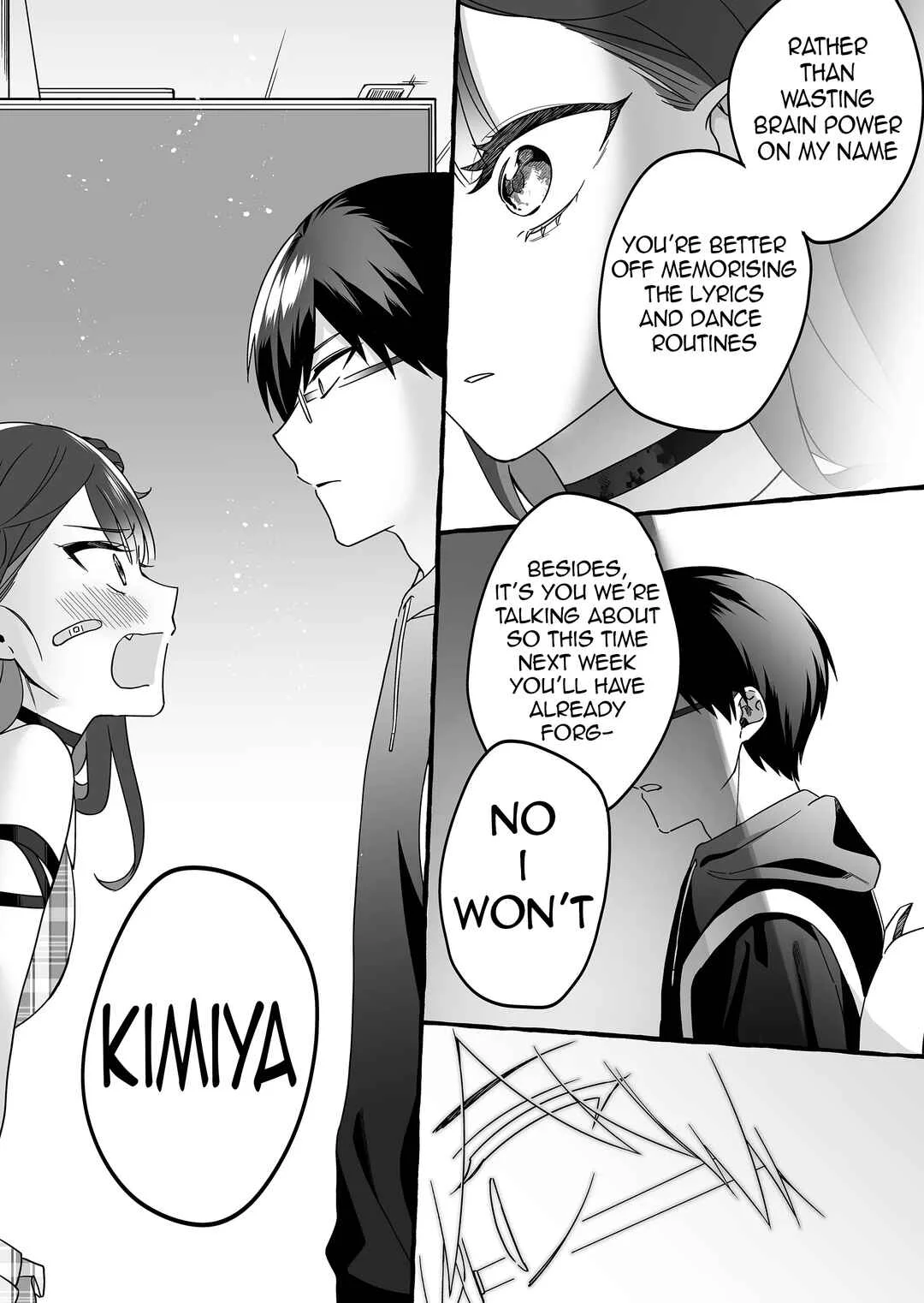 Damedol to Sekai ni 1-nin dake no Fan Chapter 3: His Name - Page 17