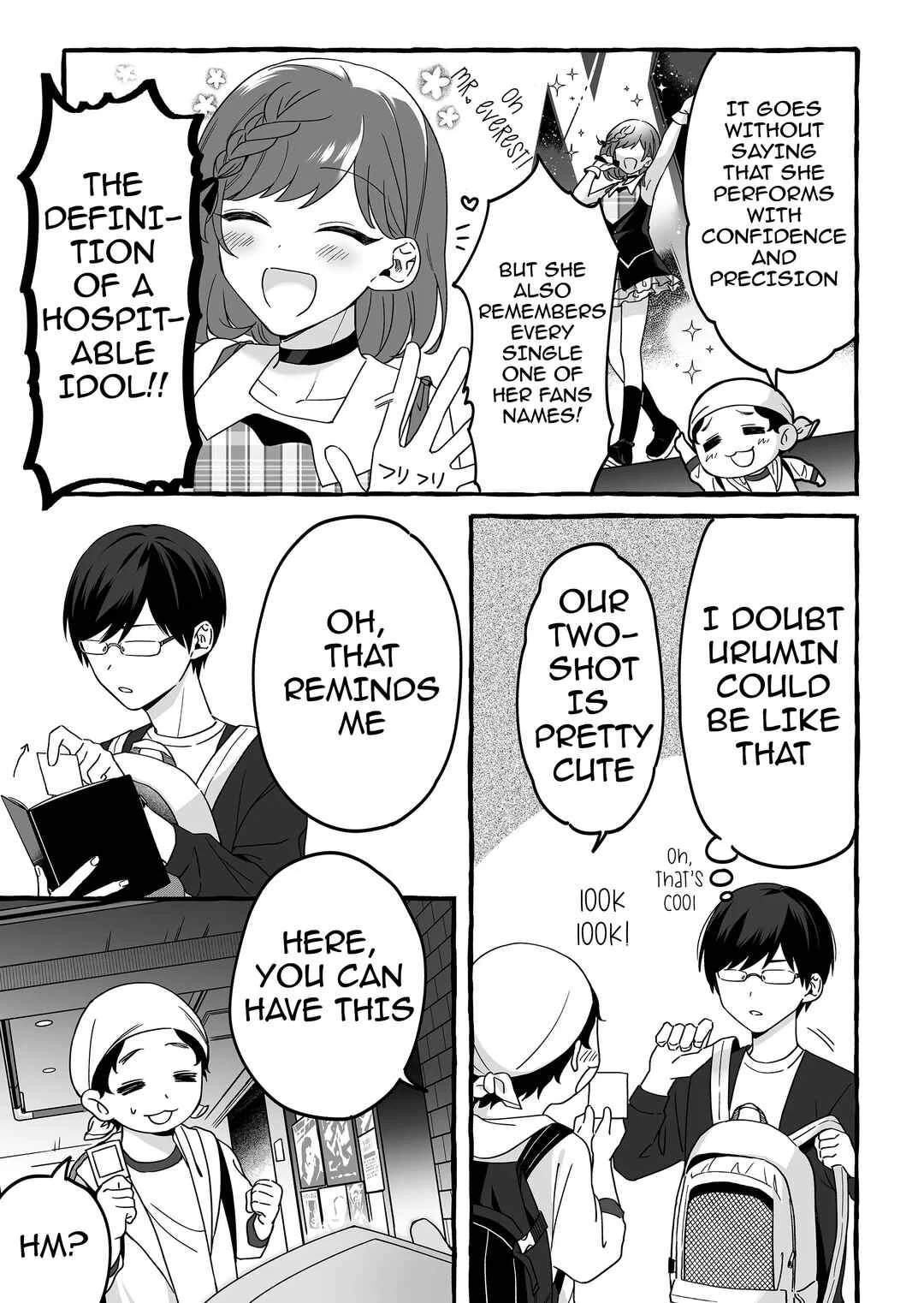 Damedol to Sekai ni 1-nin dake no Fan Chapter 4: Two-Shot - Page 3