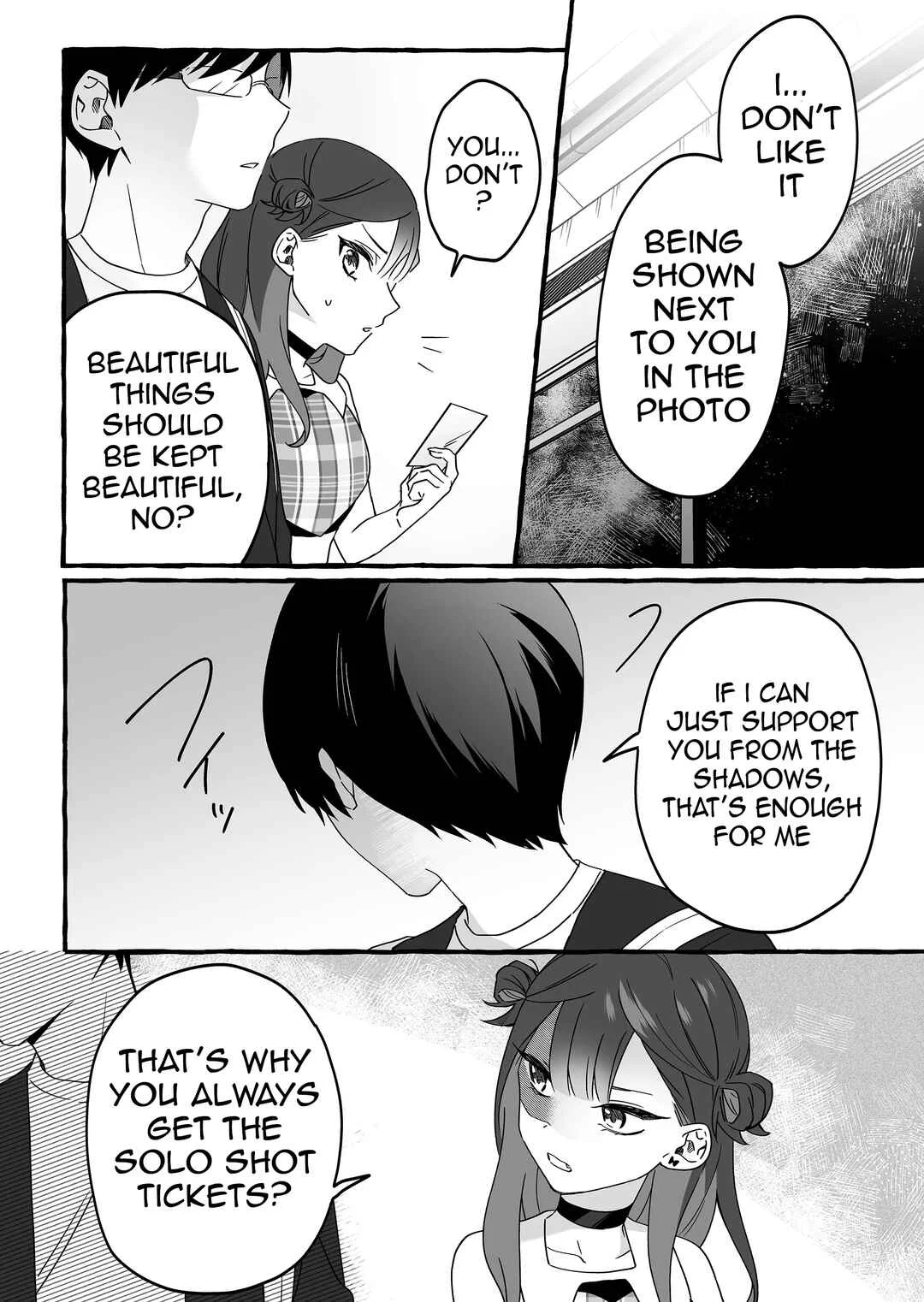 Damedol to Sekai ni 1-nin dake no Fan Chapter 4: Two-Shot - Page 13