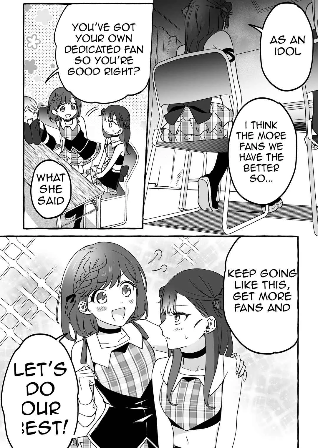 Damedol to Sekai ni 1-nin dake no Fan Chapter 8: Caution - Page 10