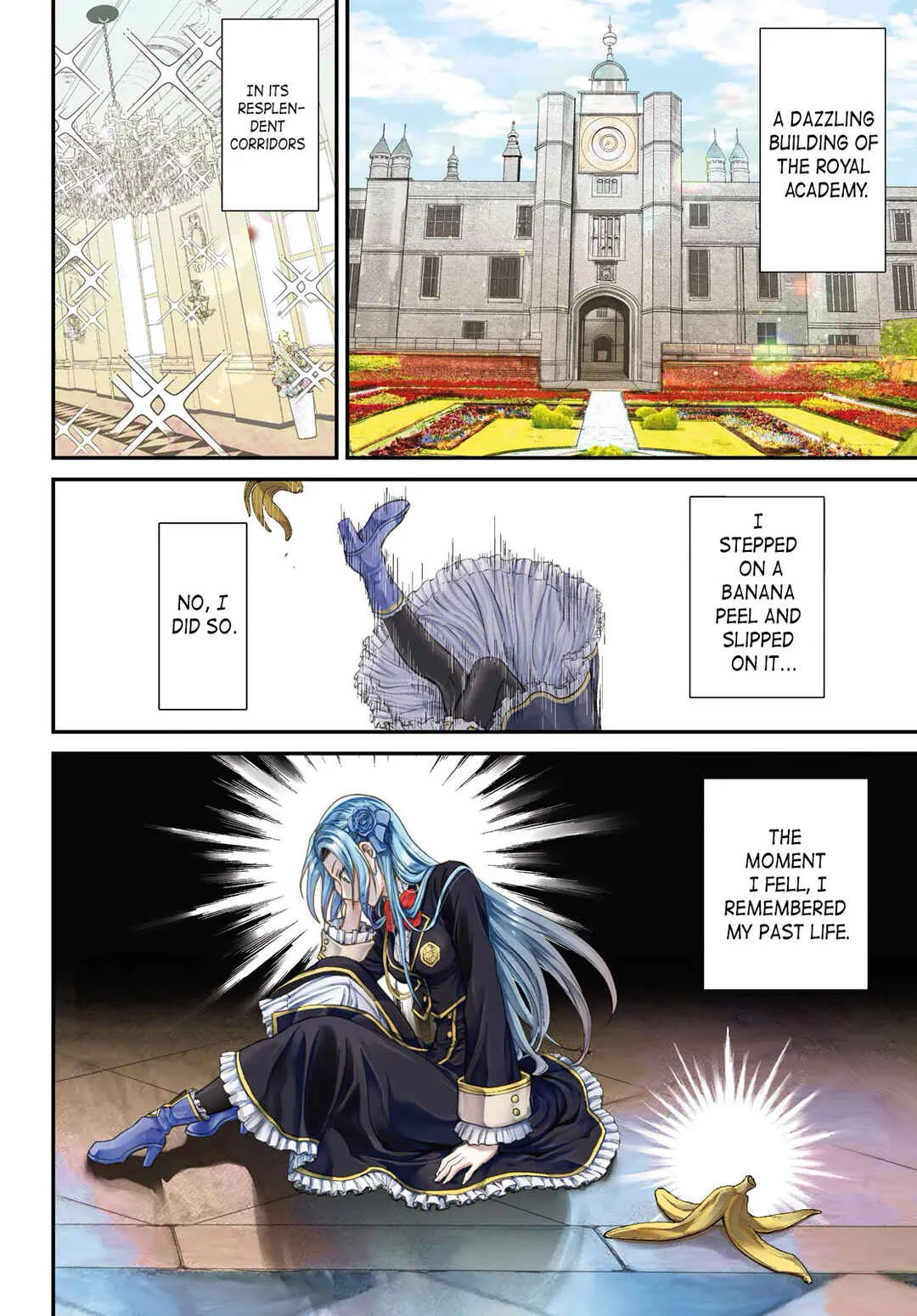 Danshi Koukousei, Otome Game no Akuyaku Reijou ni Tensei Suru. Chapter 1: The villainess (♂) gets reborn - Page 3